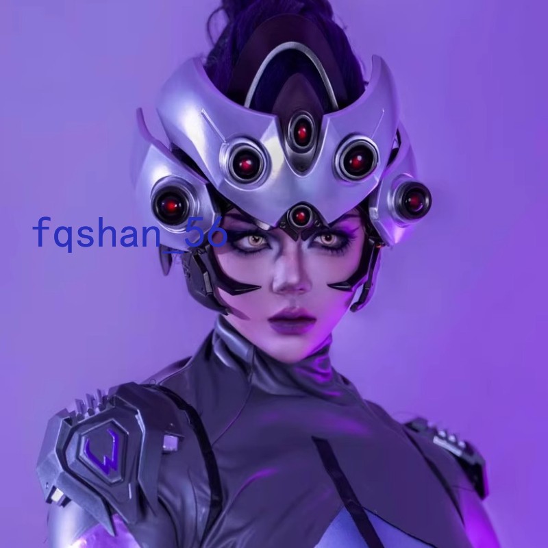 NEW Overwatch OW 2 Widowmaker Mechanical Movable Helmet Light-up Resin Mask
