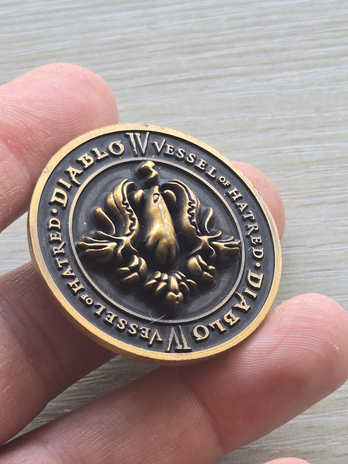 Diablo 4 IV Vessel Of Hatred Coin Medal Spiritborn EAGLE Gamescom Blizzard Promo