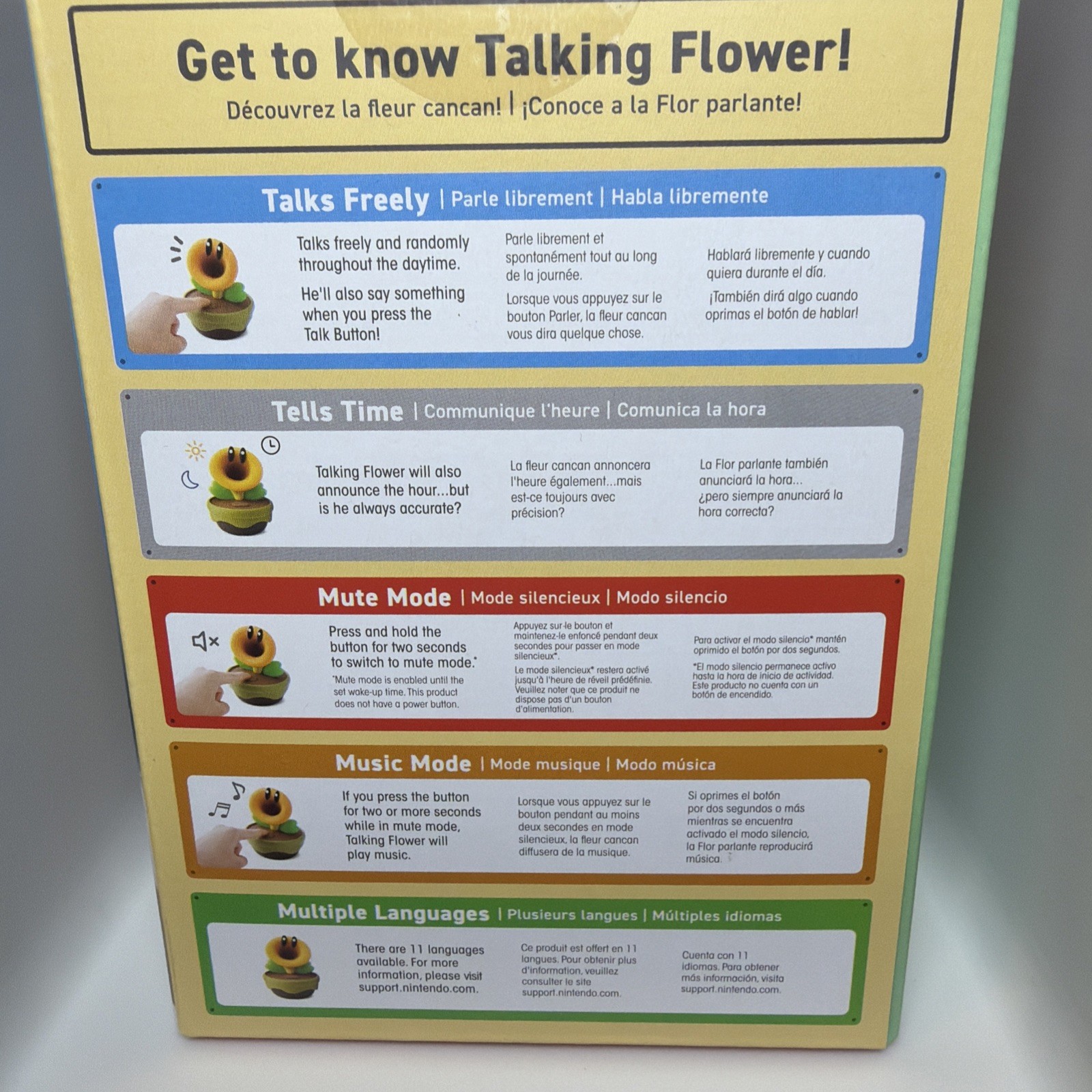 Nintendo Talking Flower [New ] Universal Game