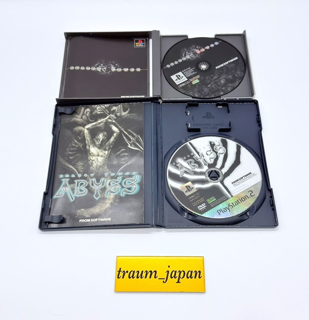 Shadow Tower PS1 PS2 Abyss set of 2 PlayStation FROM Software Game Tested