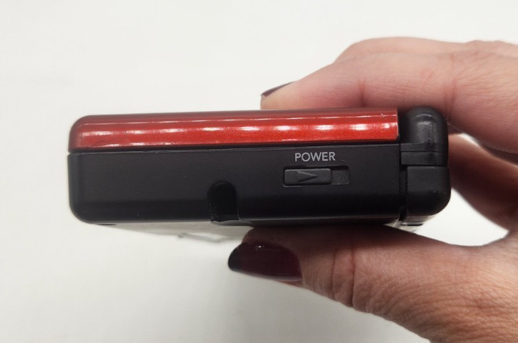 NINTENDO DS LITE USG-001 RED BLACK HANDHELD SYSTEM CONSOLE *FOR PARTS OR REPAIR*