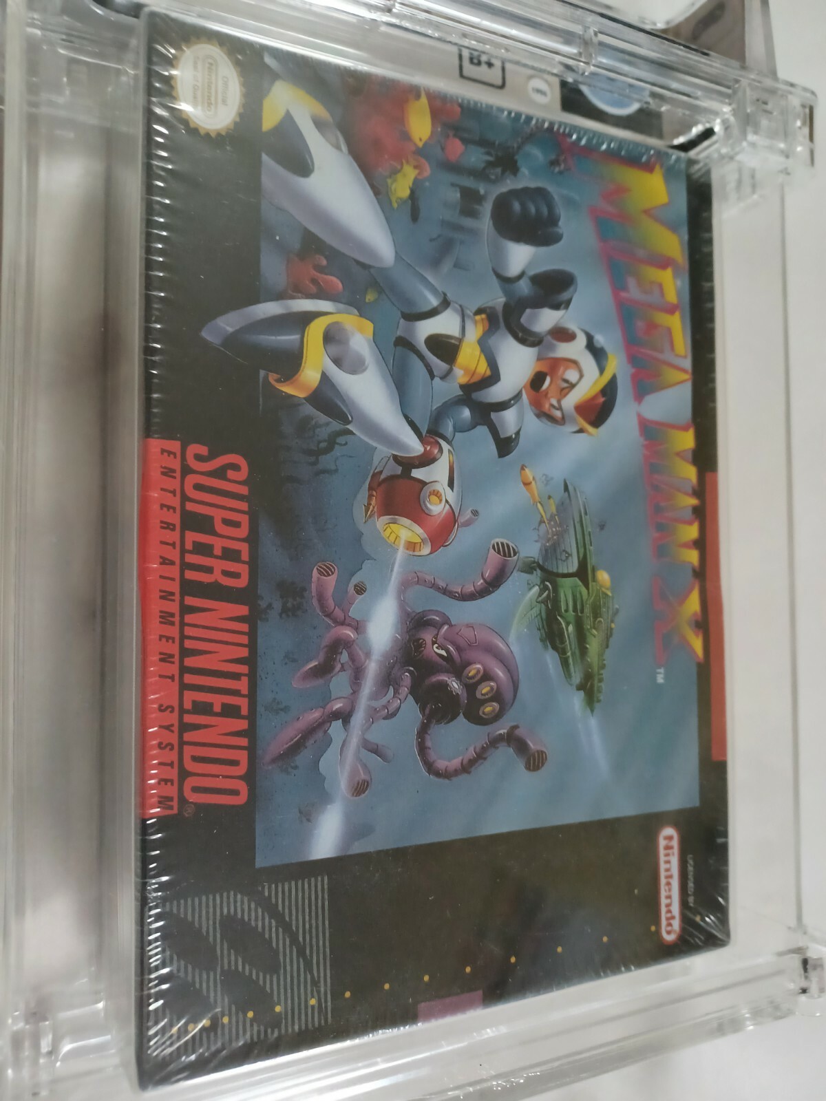 MEGA MAN X WATA 6.5 B+ SEALED NINTENDO SNES 1994 MEXICO