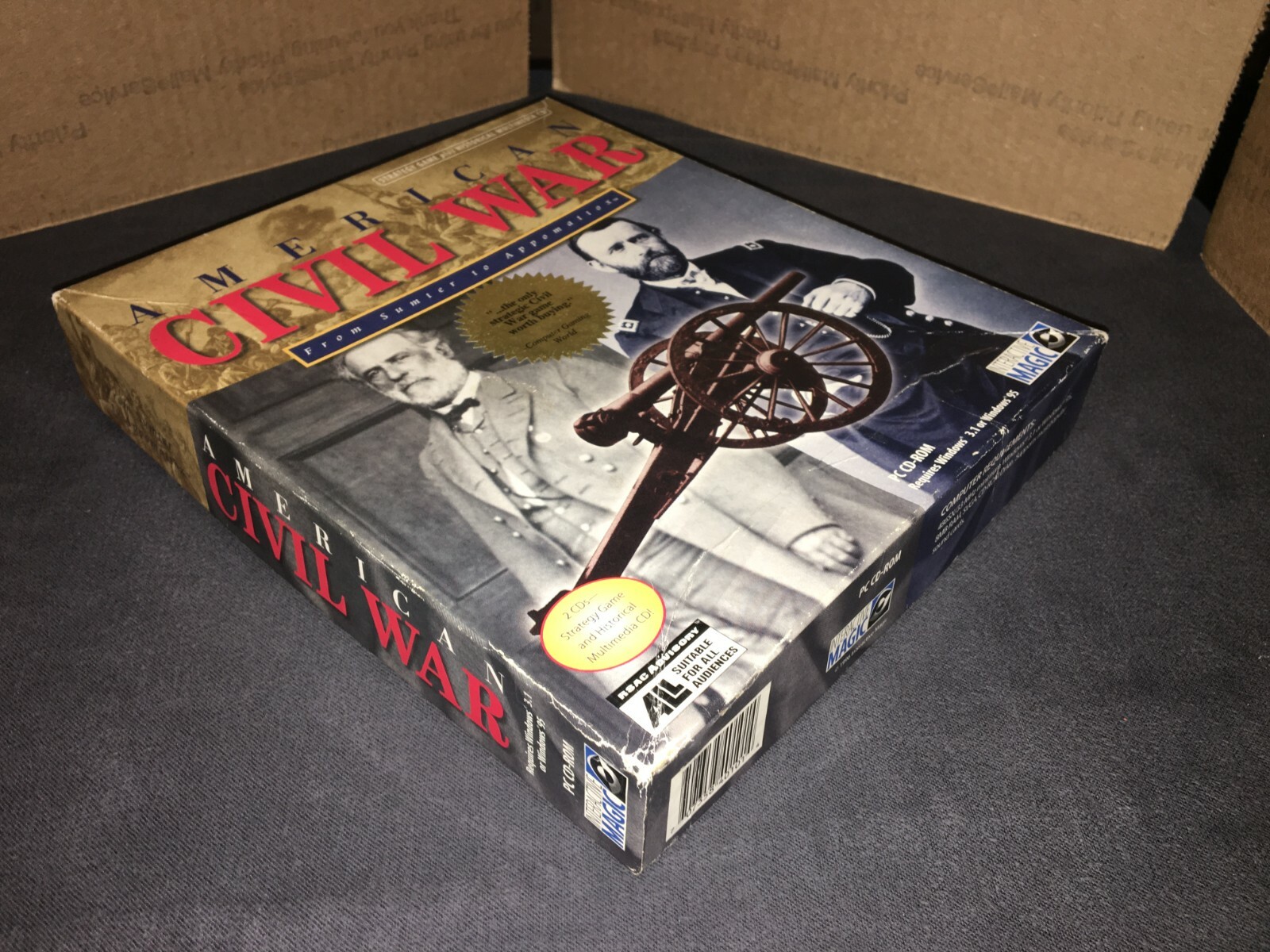 AMERICAN CIVIL WAR FROM SUMTER TO APPOMATTOX – PC CD-ROM Game Windows 3.1 / 95