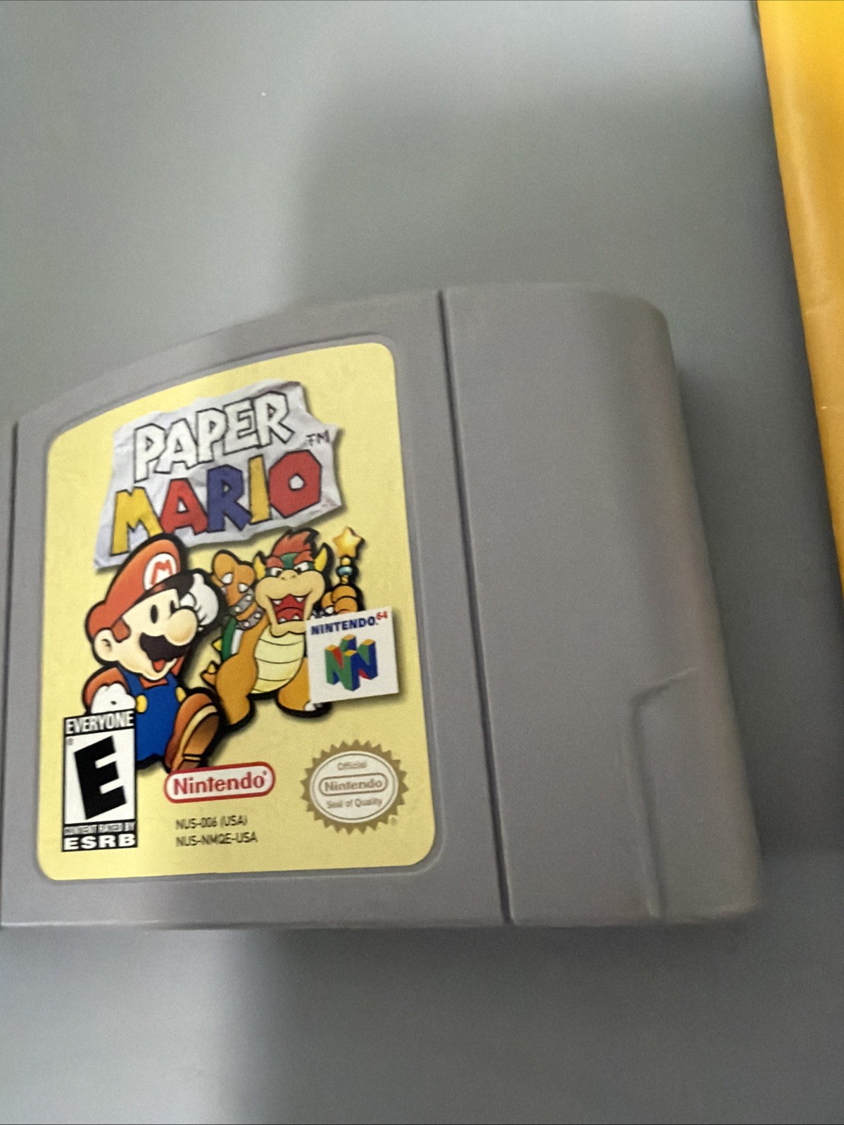 Paper Mario Nintendo 64 2001 w/ Manual 100% Authentic *Tested* *GREAT LABEL*