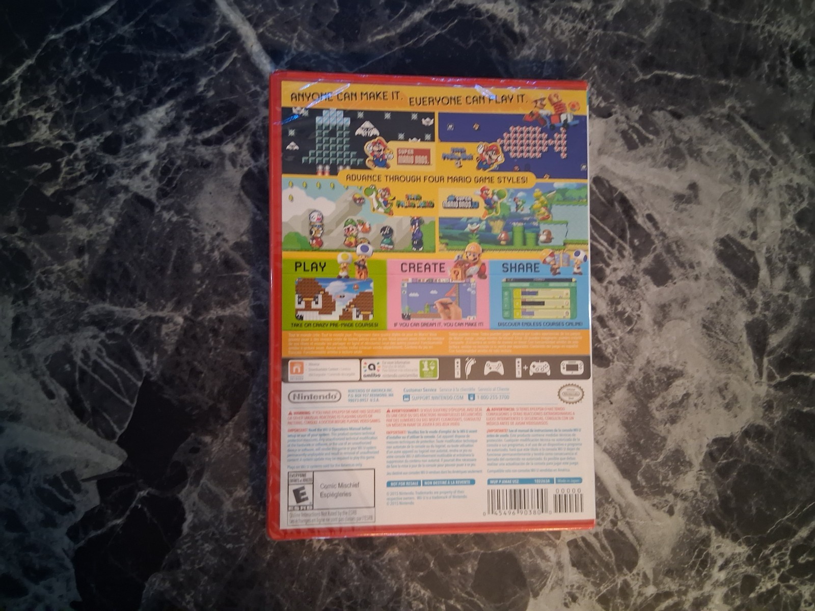 Super Mario Maker Wii U Sealed Game