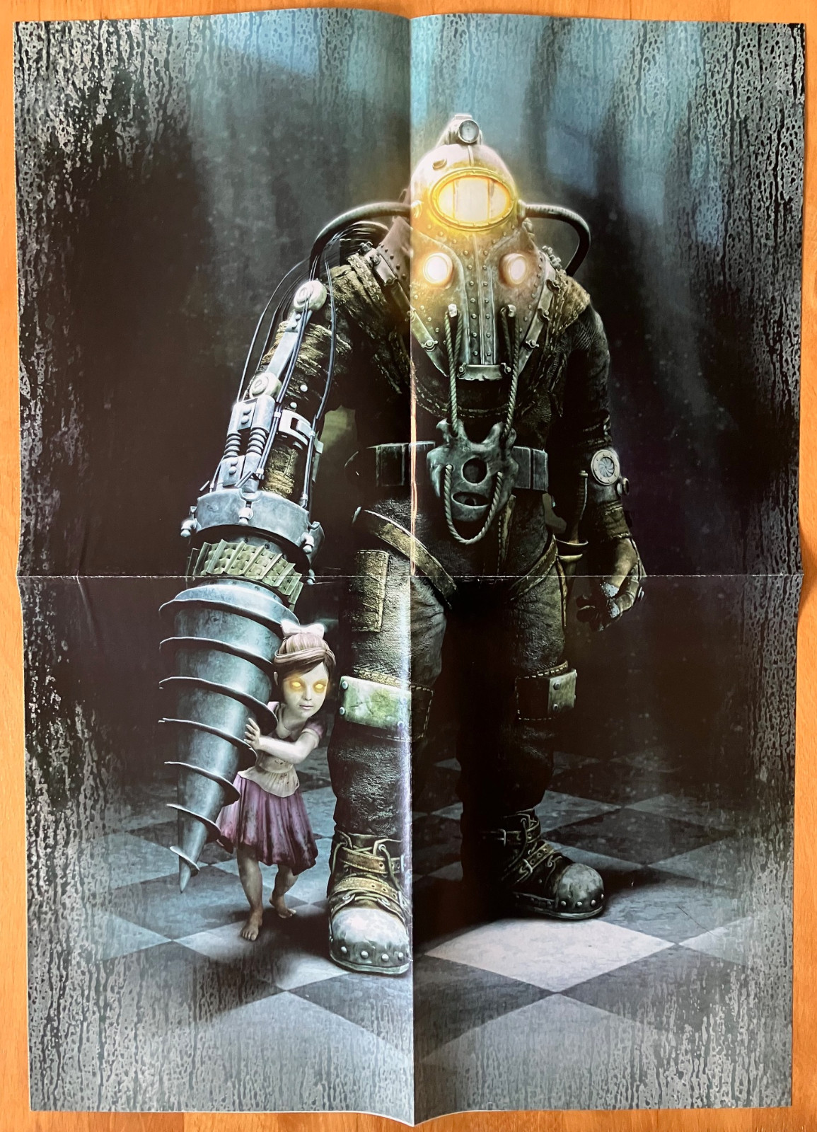 2010 Bioshock 2 Playstation 3 PS3 XBox 360 Double-sided Foldout Original Poster