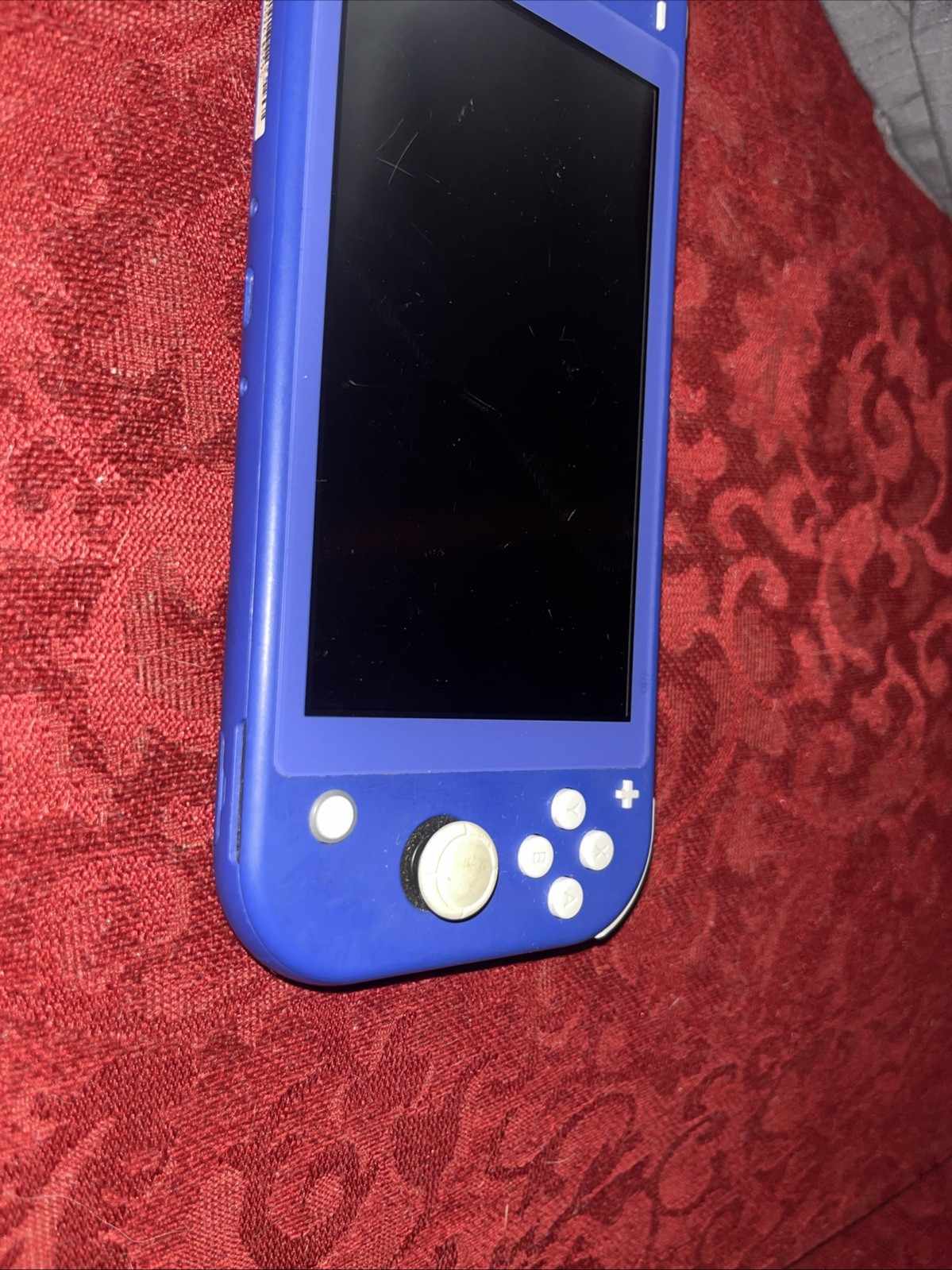 Nintendo Switch Lite Blue 32GB Console Broken FOR PARTS READ! Screen Black