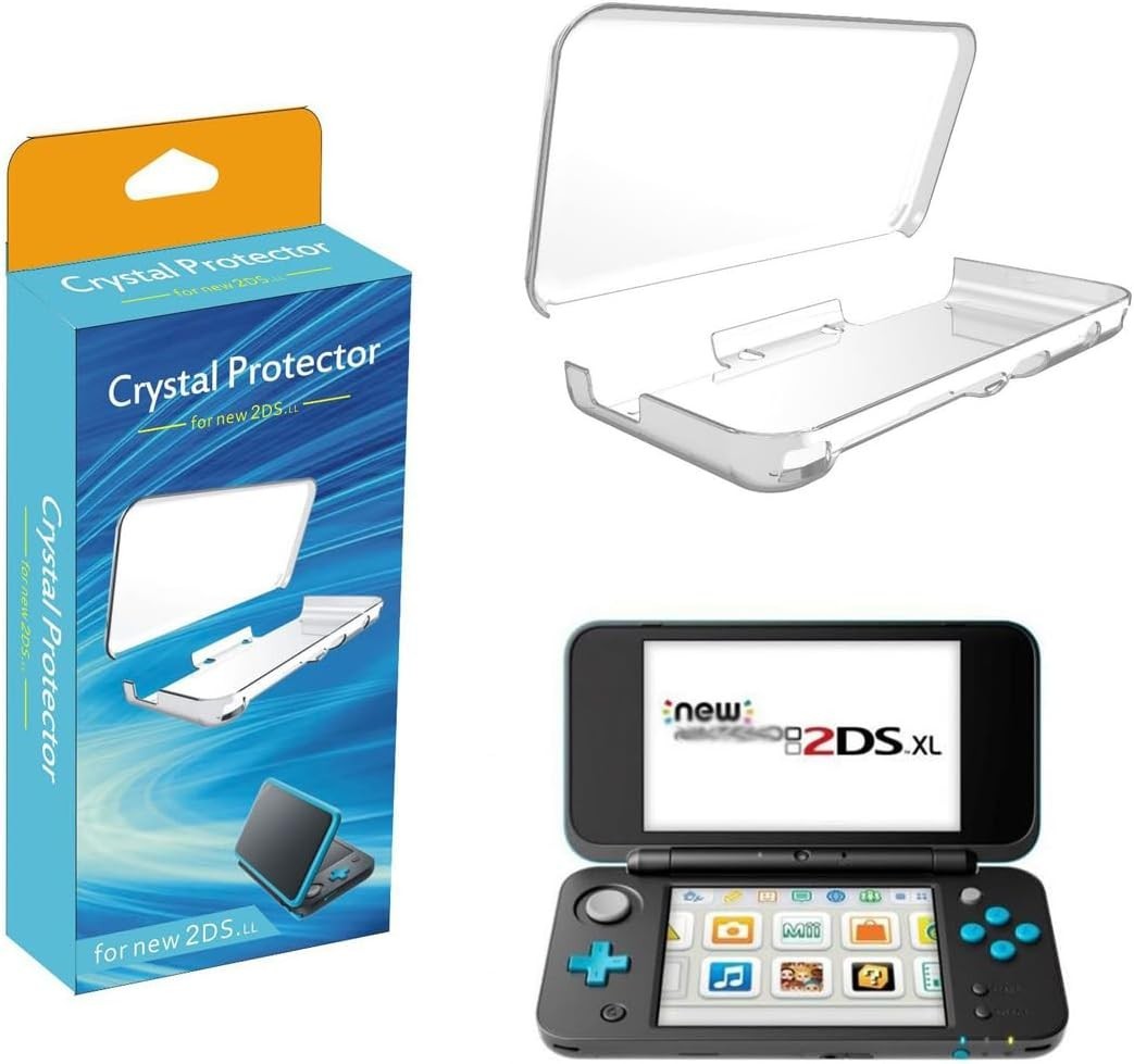 Crystal Transparent Hard Shell Case for New 2DS XL/LL – Ultra Clear Protection