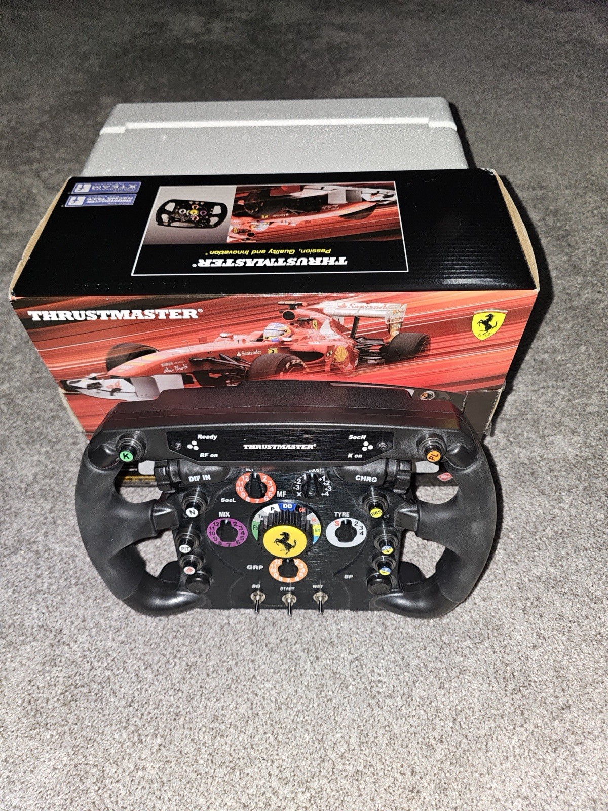 Thrustmaster Ferrari F1 Wheel Add-On Racing Wheel Attachment w/ Paddle Shifters