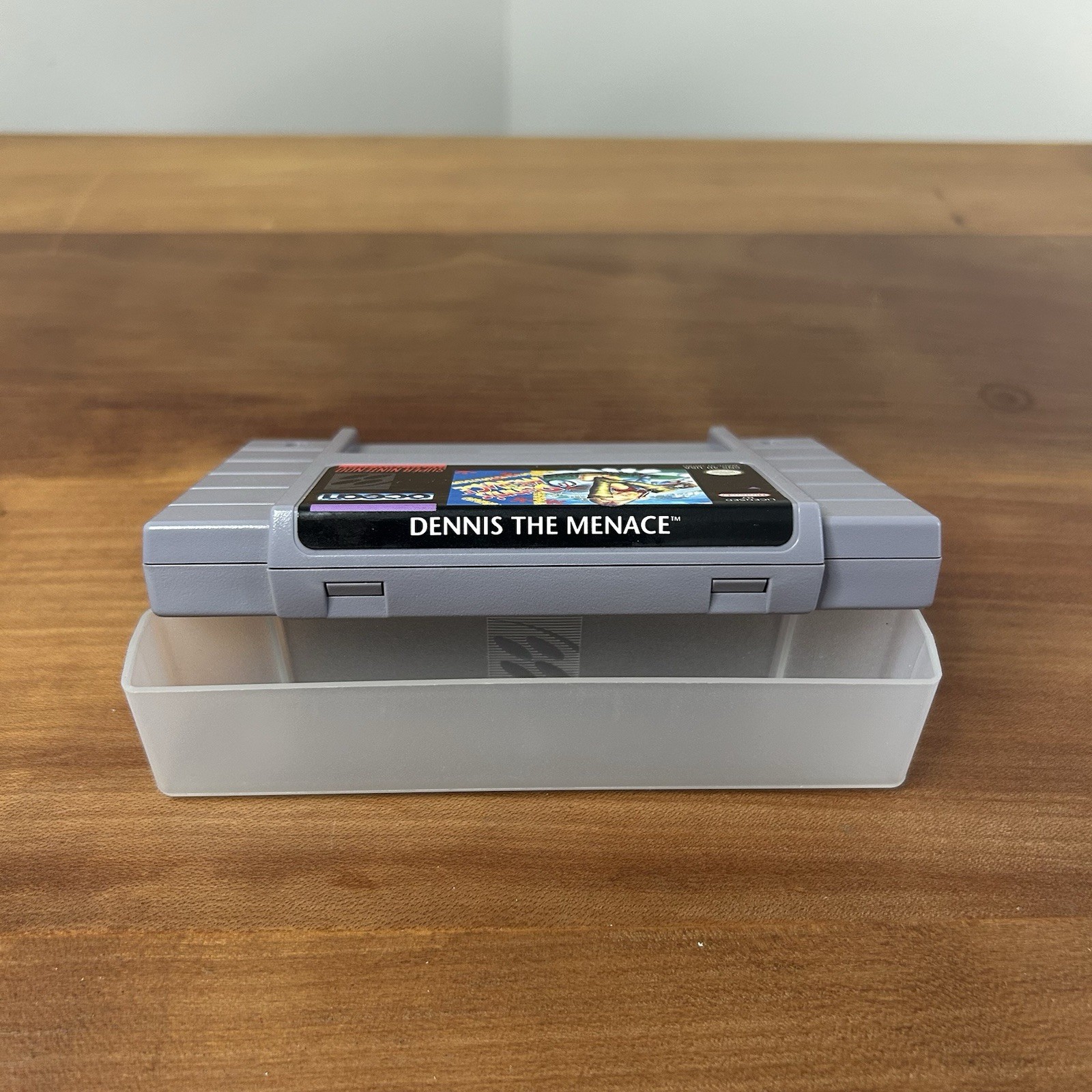 Dennis The Menace SNES Game w/Manual And Clear Case On Bottom