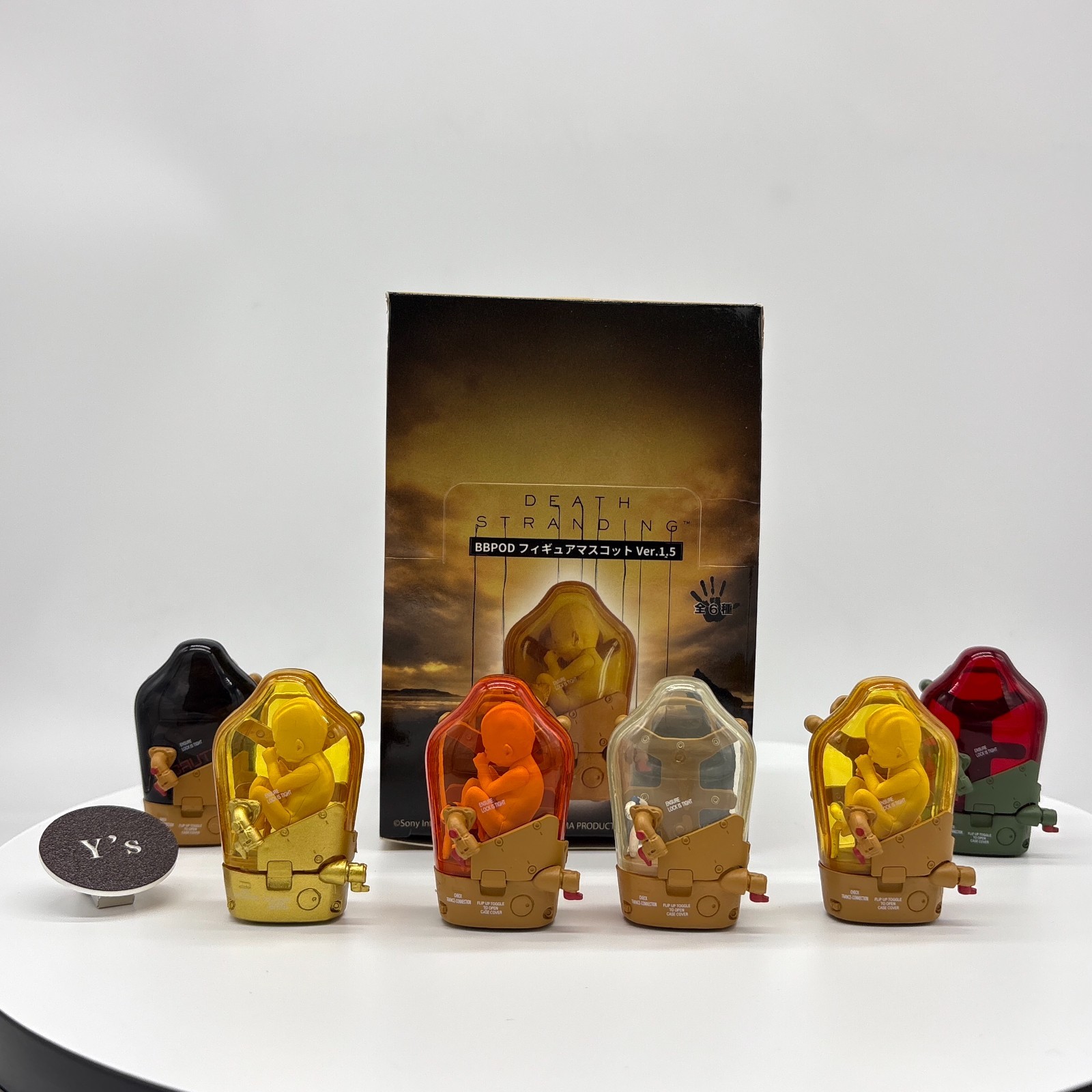 NEW DEATH STRANDING BB POD FIGURE MASCOT 6PC SET KOJIMA PRODUCTION VER. 1.5 Mini