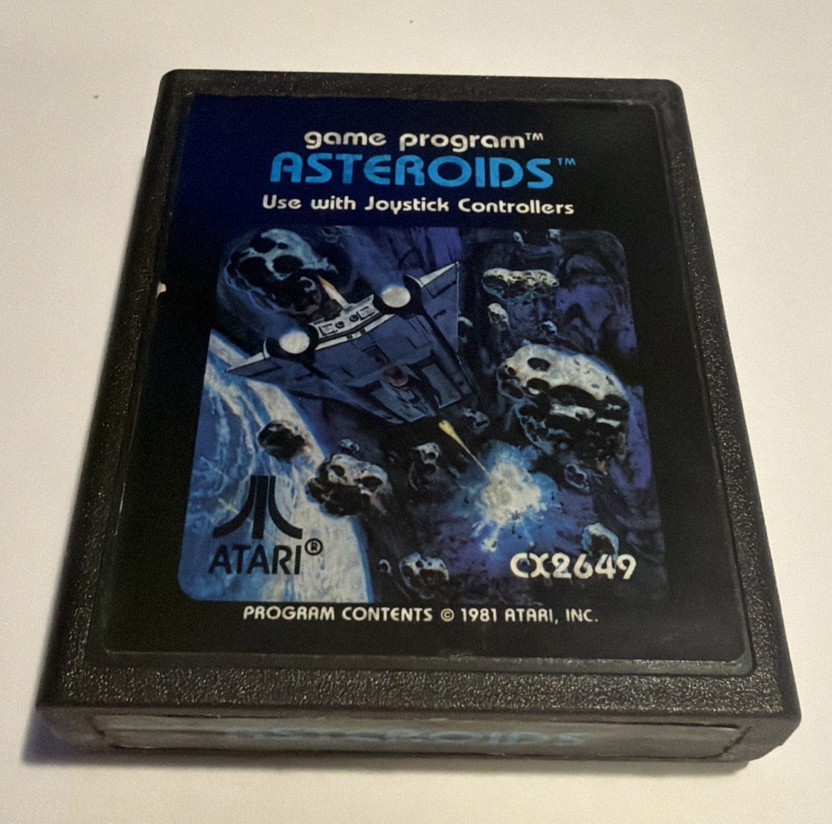 Asteroids (Atari 2600, 1981) w/ Manual Cleaned & Tested