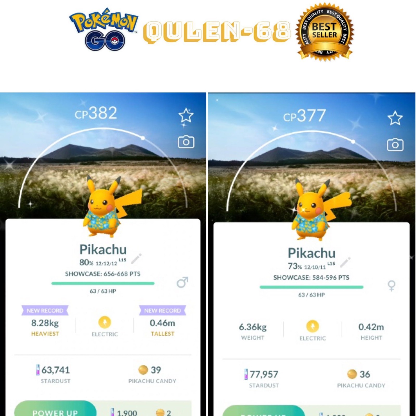 Shiny Pikachu costume Blue T-shirt Jeju BG – Trade or P”T C- Available
