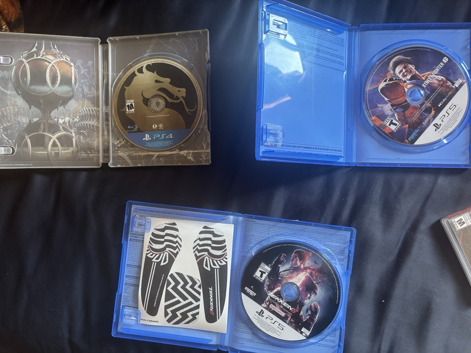 Mk11(ps4) + Street fighter 6 (ps5)+ Tekken 8 (ps5)