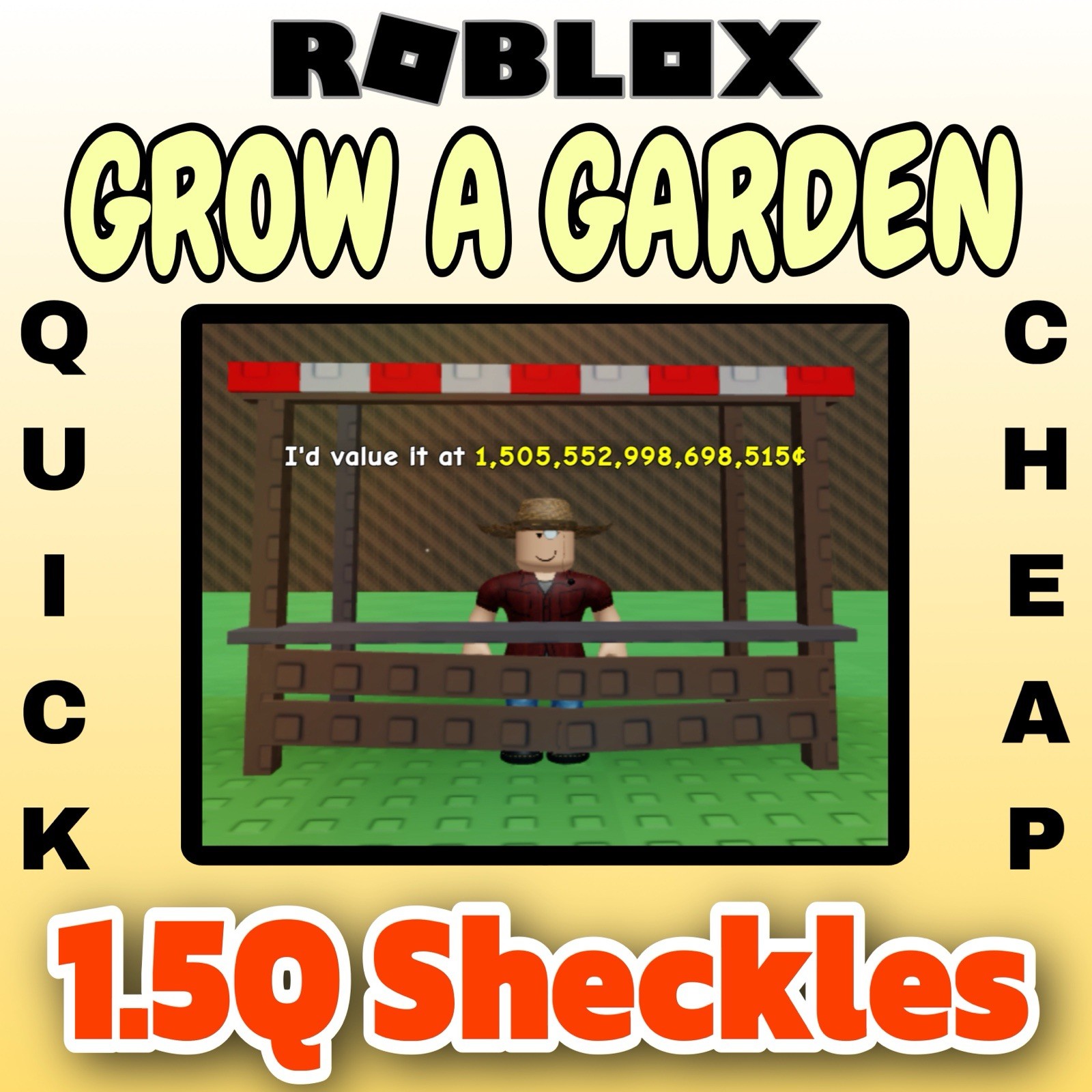 🪴Grow A Garden🪴 | 1.5Q Fruit | 🔥Sheckles🔥 | Cheapest + Fastest Delivery🌟