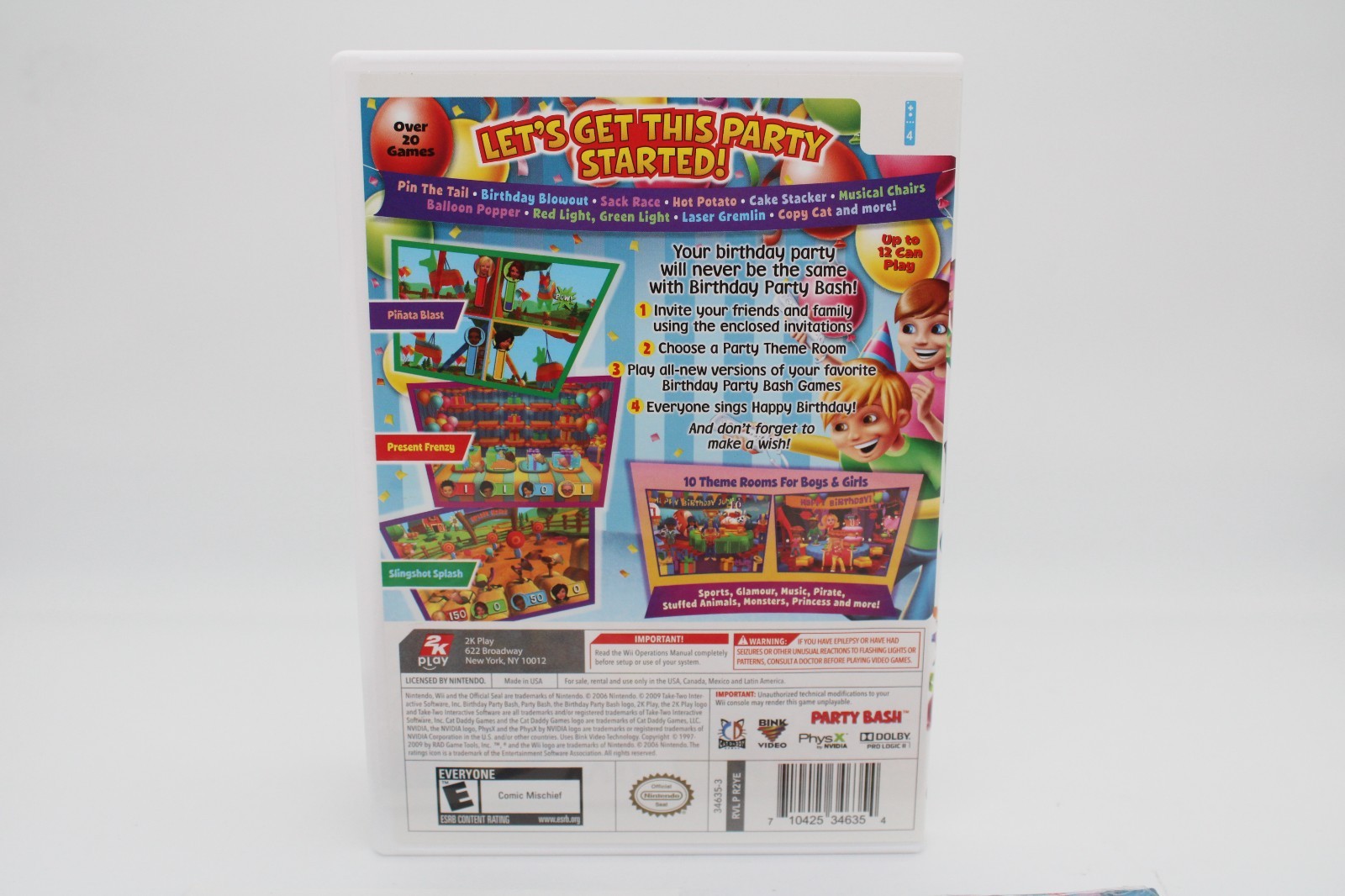 Refurbished Nintendo Wii Birthday Party Bash Complete CIB Excellent Mint Clean
