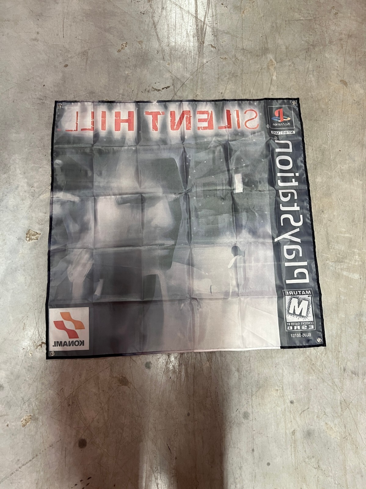 Silent Hill PS1 Custom Wall Flag Tapestry 3 x 3 Ft, Playstation 1 *FLAWED, READ*
