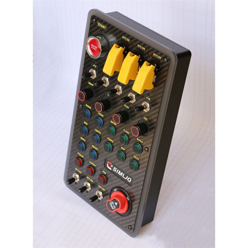 New SimLJQ Multifunctional Large Button Box Racing Game Simulator Control Box