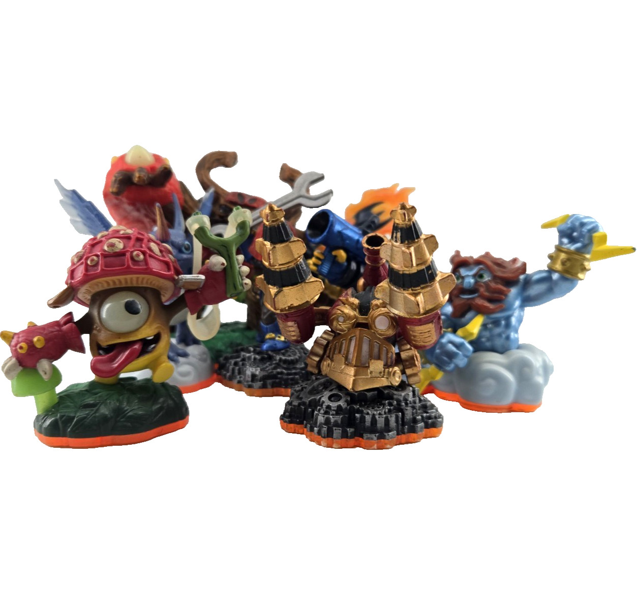 Skylanders Giants Series 2 Figure Lot Of 8 Spyro Drobot Double Trouble