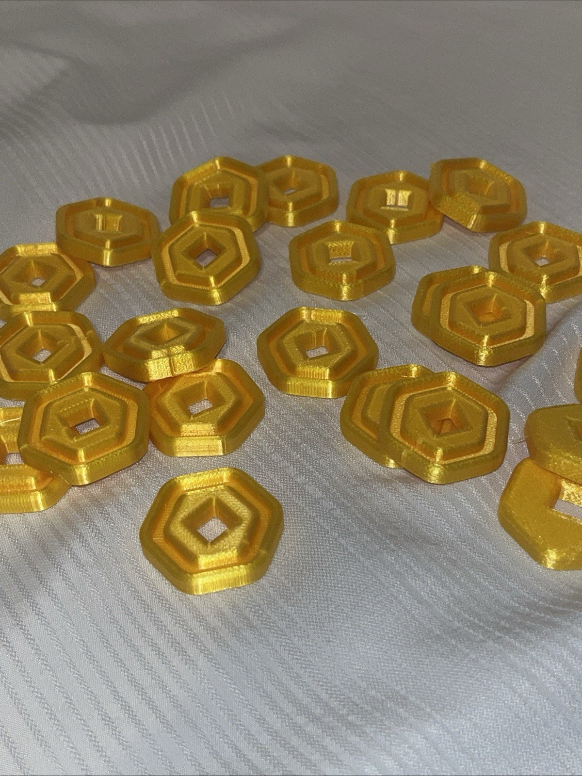 15 Gold Gaming Tokens Coins 3D Printed | Virtual Currency Prop Cosplay Gift