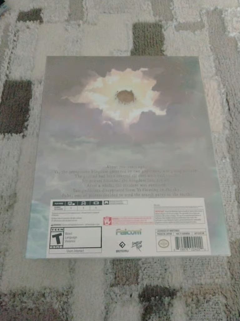 YS Origin Collector’s Edition for Nintendo Switch Limited Run Games New Sealed