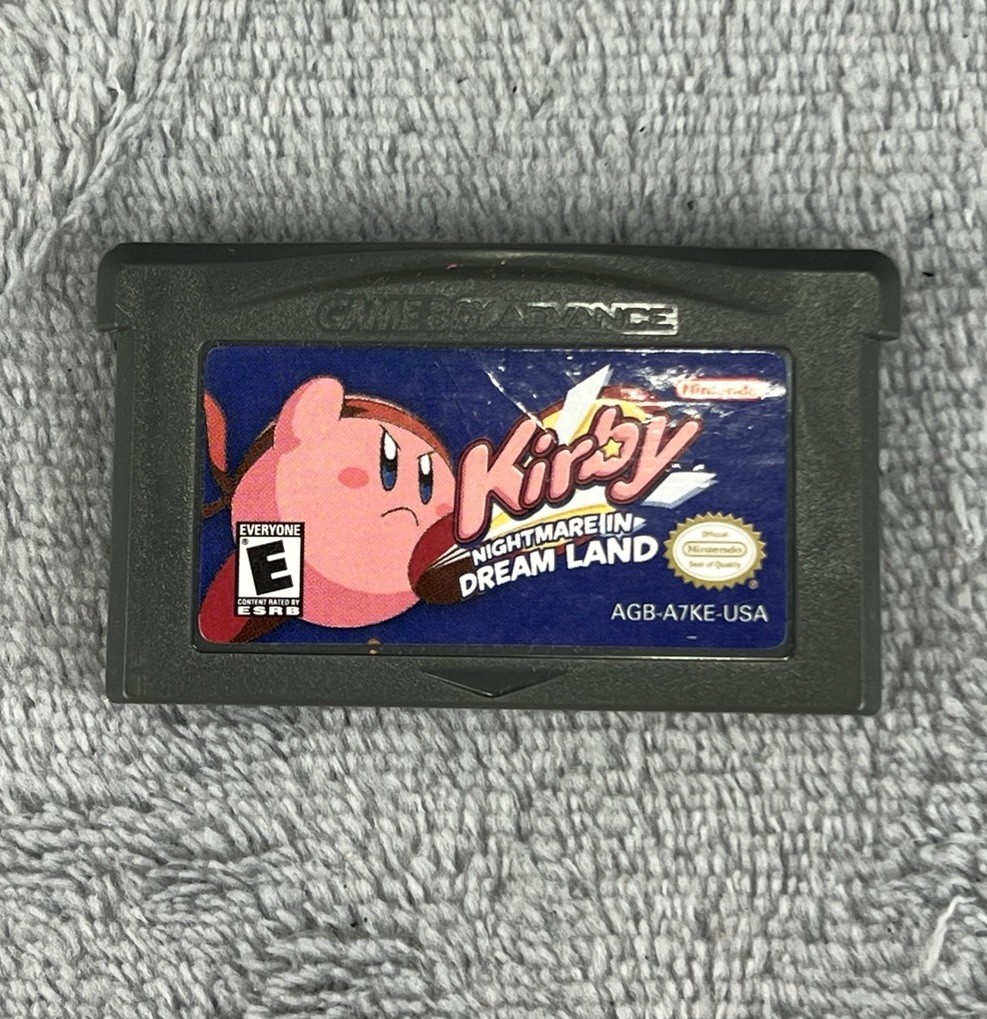Nintendo Game Boy Advance Kirby Nightmare in Dream Land Cartridge AGB-002