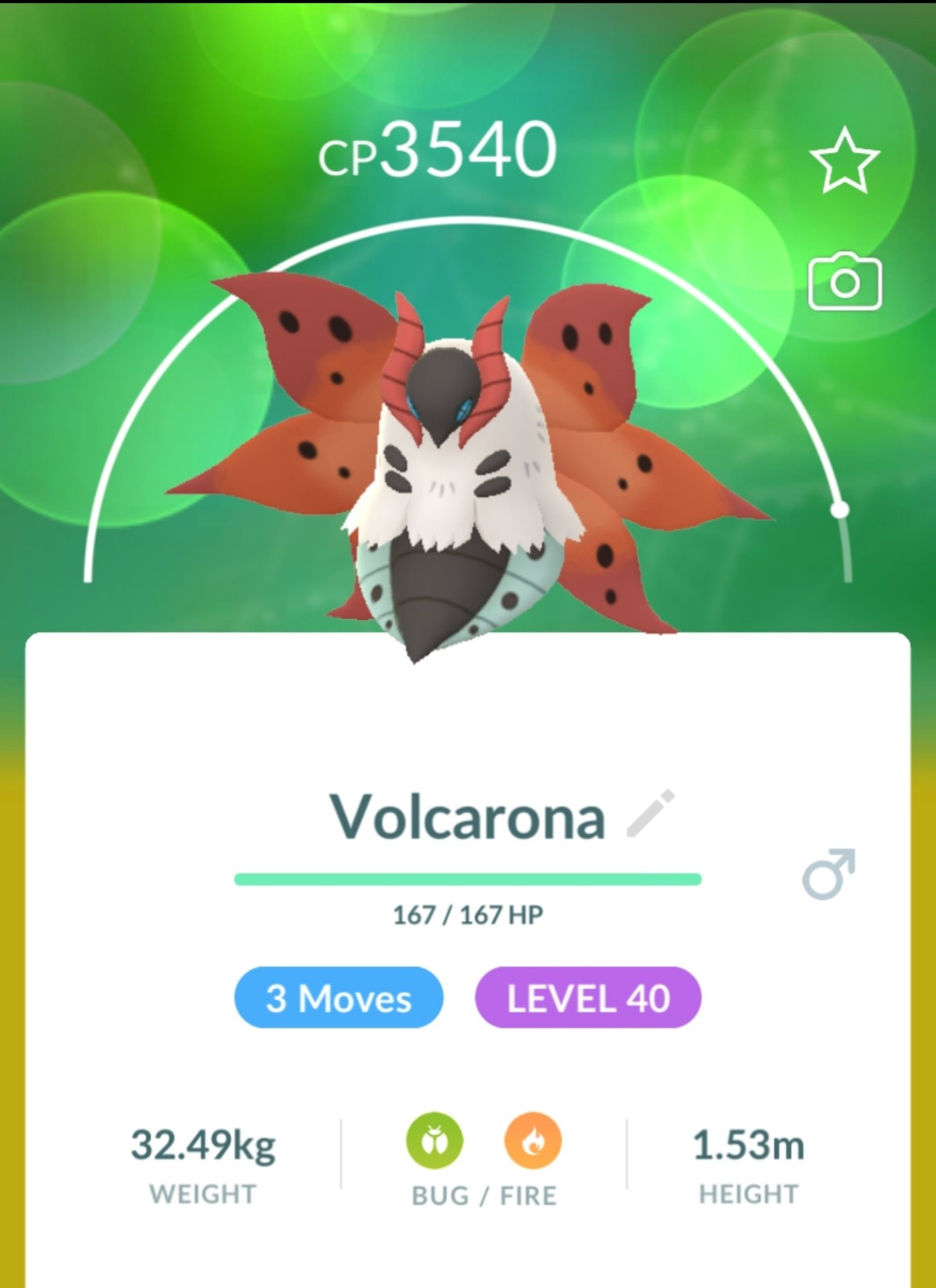 Volcarona Ievel 40 – 3 Moveset Pokemon Go – For Pvp Master League