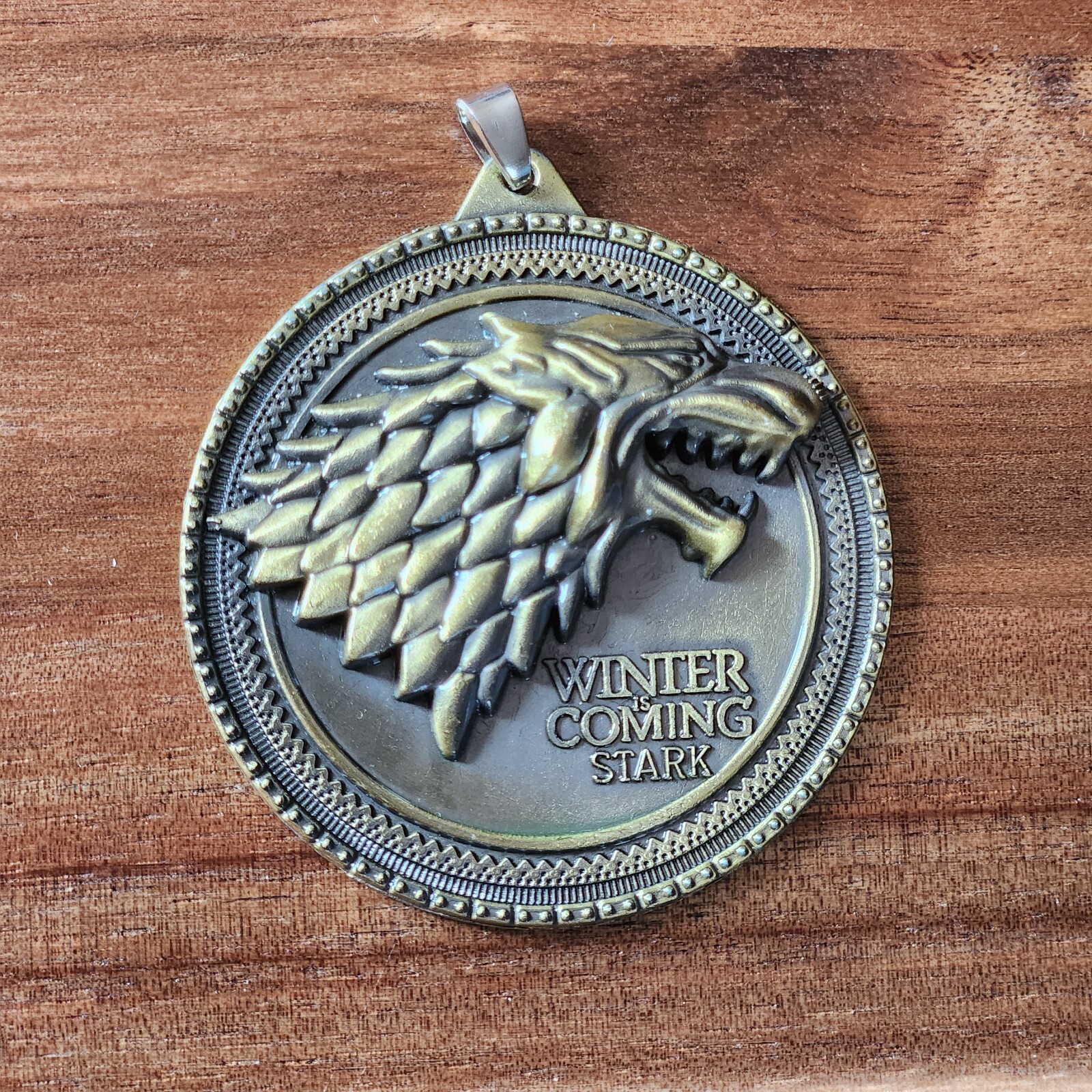 Game of Thrones House Stark Challenge Coin Winter is Coming 2012