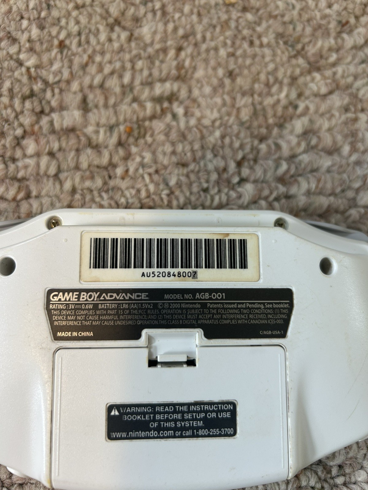 Nintendo Game Boy Advance White Console With Many Popular Mario Games and More