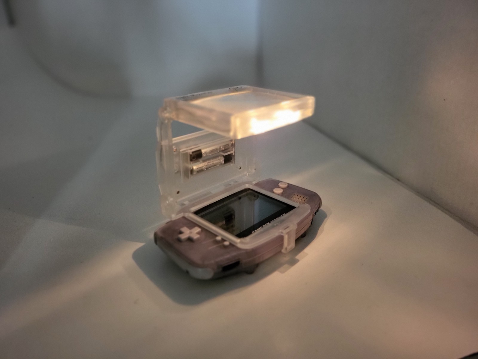 NEW Clear Purple LIGHT & MAGNIFIER for the Nintendo GameBoy Advance Console