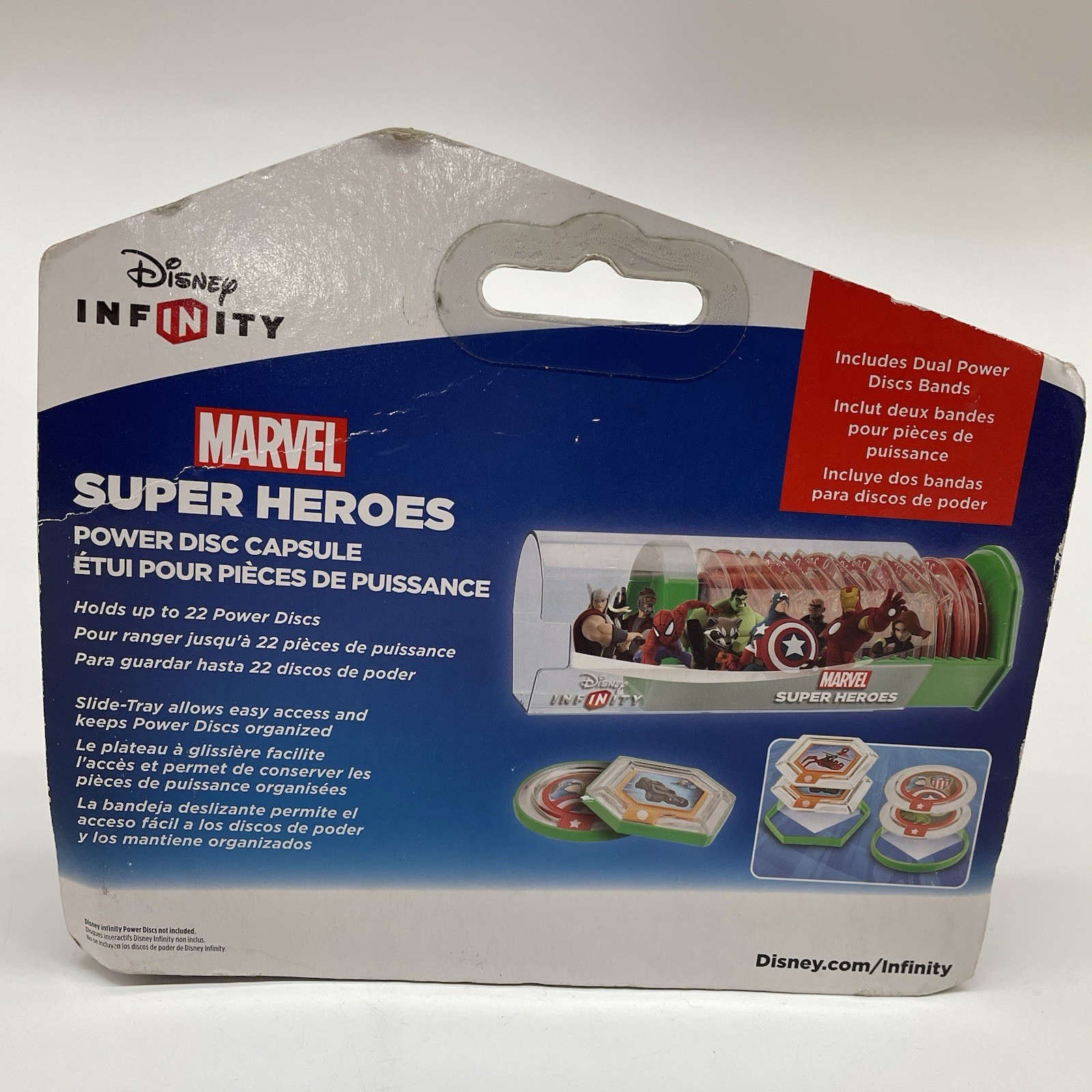 Disney Infinity 2.0 Marvel Super Heroes Power Disc Capsule Green Holds 22 Dics