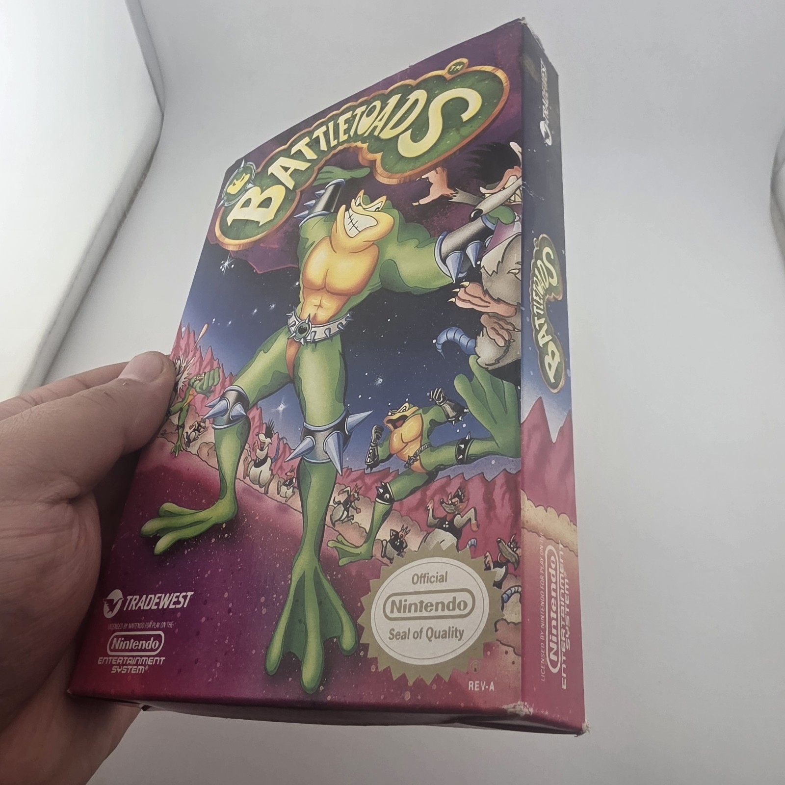 Battletoads NES Nintendo 1991 Oval SOQ REV-A Box – Box Only (No Game)