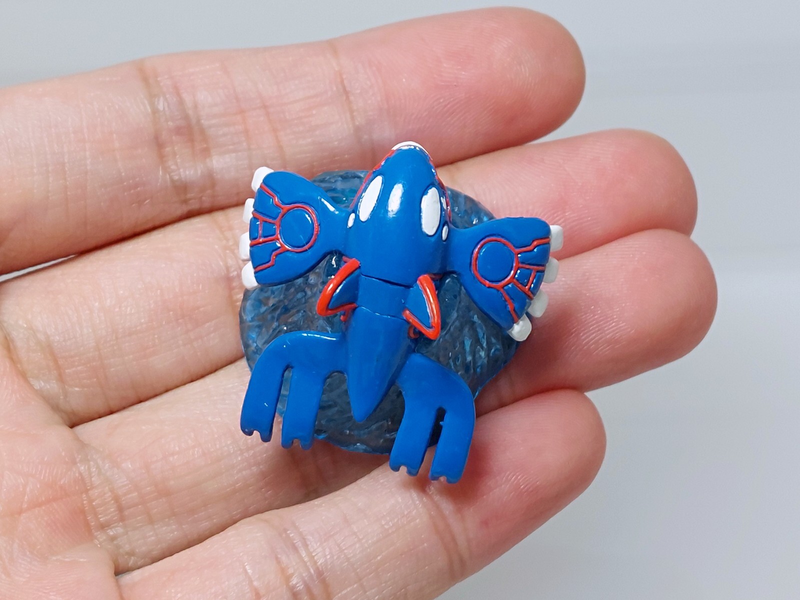 Groudon Rayquaza Kyogre Pokemon Ball Choco Footprint Figure Tomy 0.8-1.9in