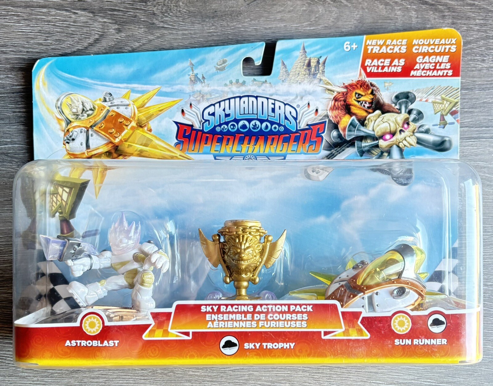 Skylanders Superchargers Sky Racing Action Pack Astroblast Sky Trophy Sun Runner