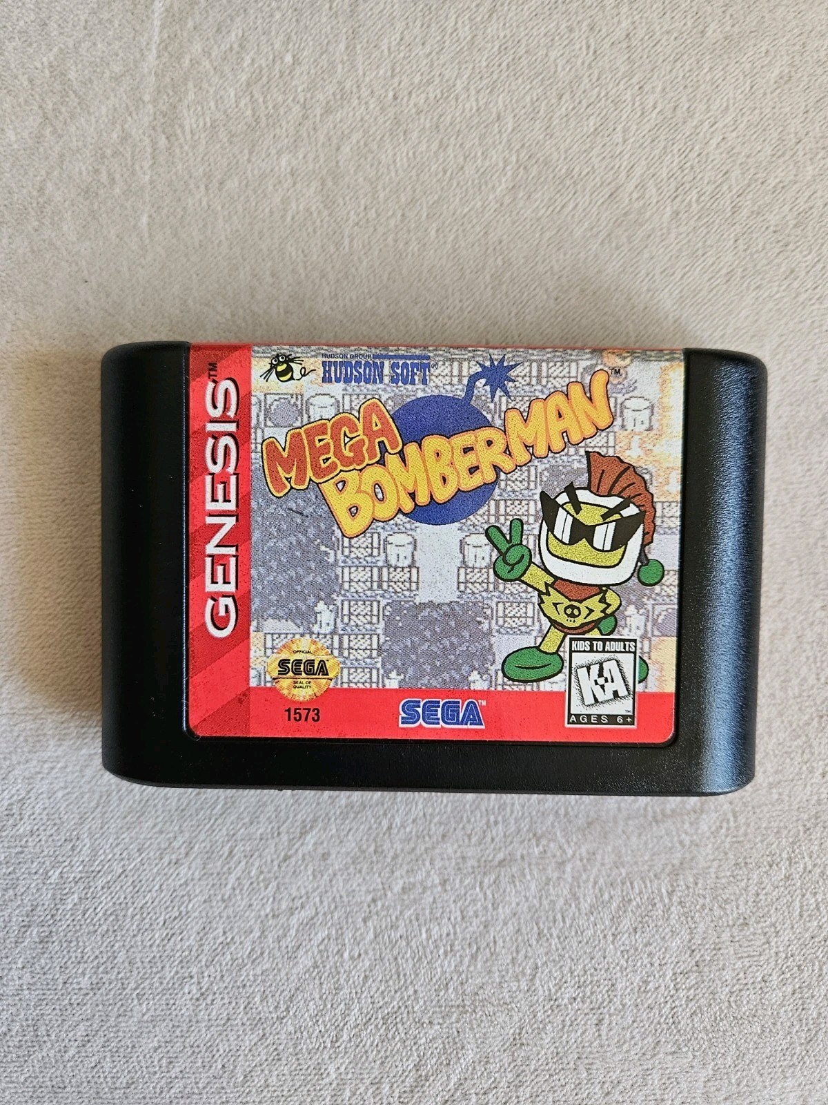 MEGA BOMBERMAN SEGA GENESIS 100% COMPLETE IN BOX W/ REG & AD GREAT CONDITION!