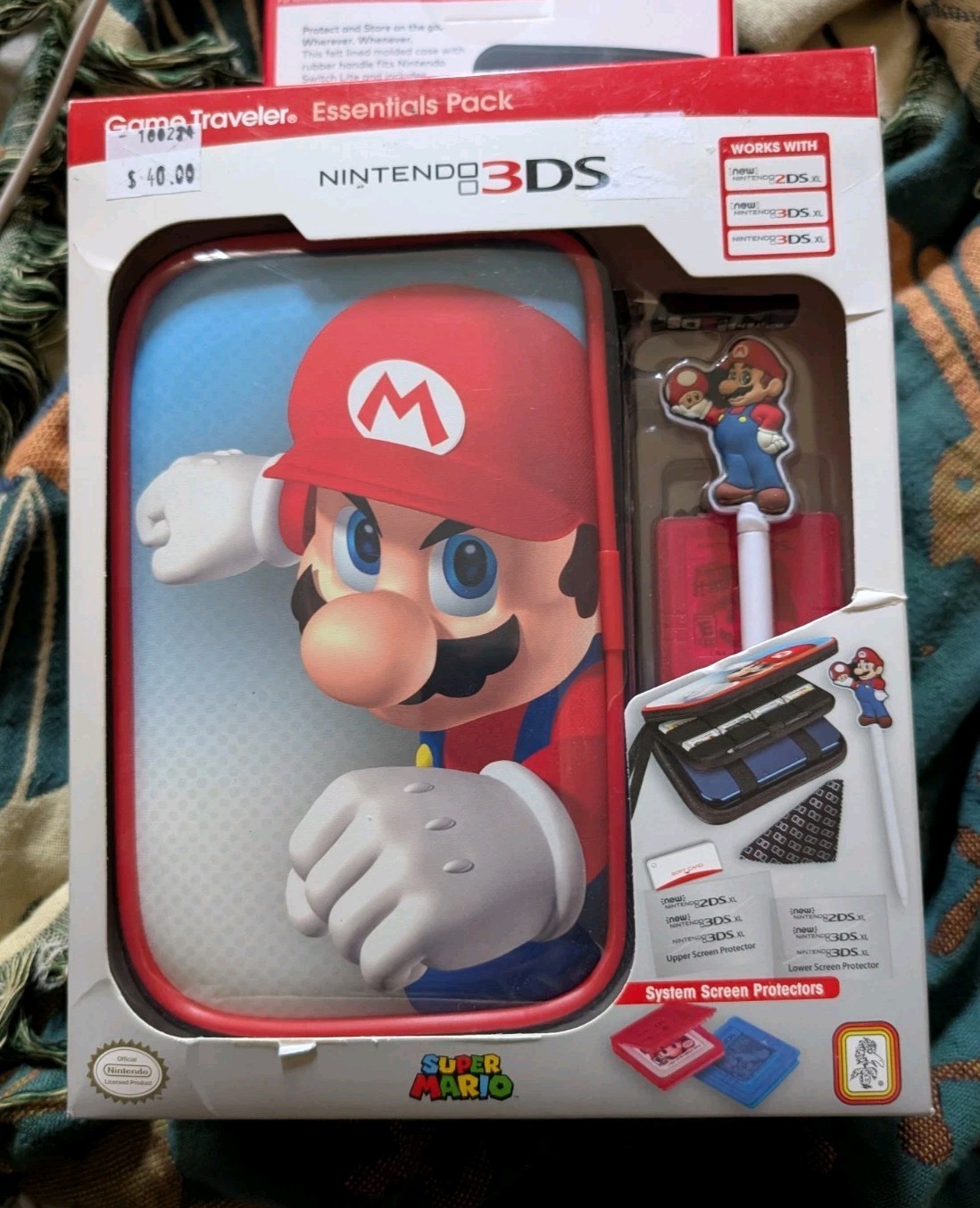NINTENDO 3DS BUNDLE Game Traveler Essentials Pack With Mario Stylus NEW SEALED