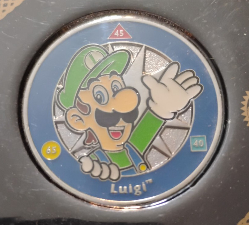 2016 Super Mario Luigi Coin Official Challenge Mint Coin Nintendo Collectible