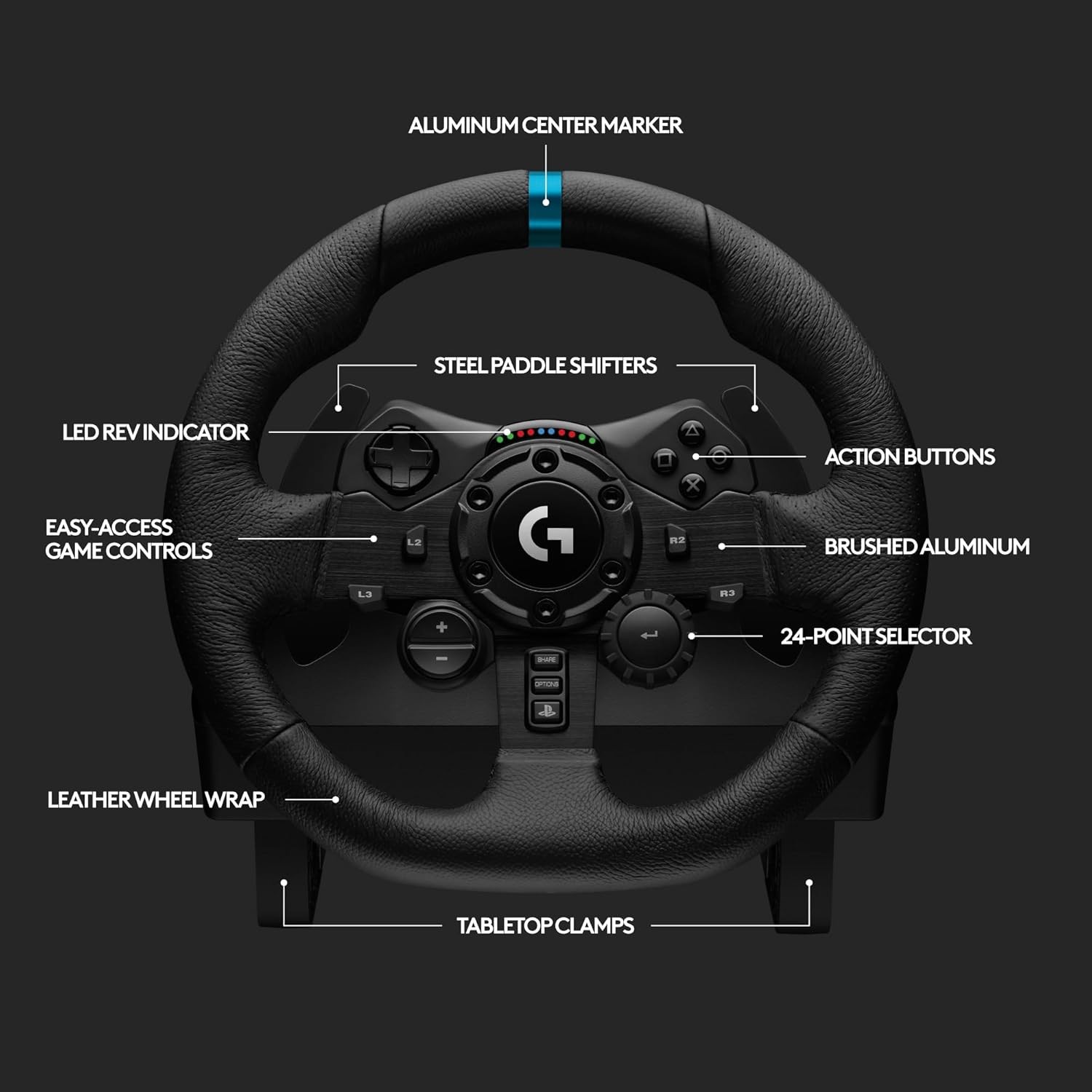 Logitech G923 Racing Wheel and Pedals for PS 5, PS4 and PC