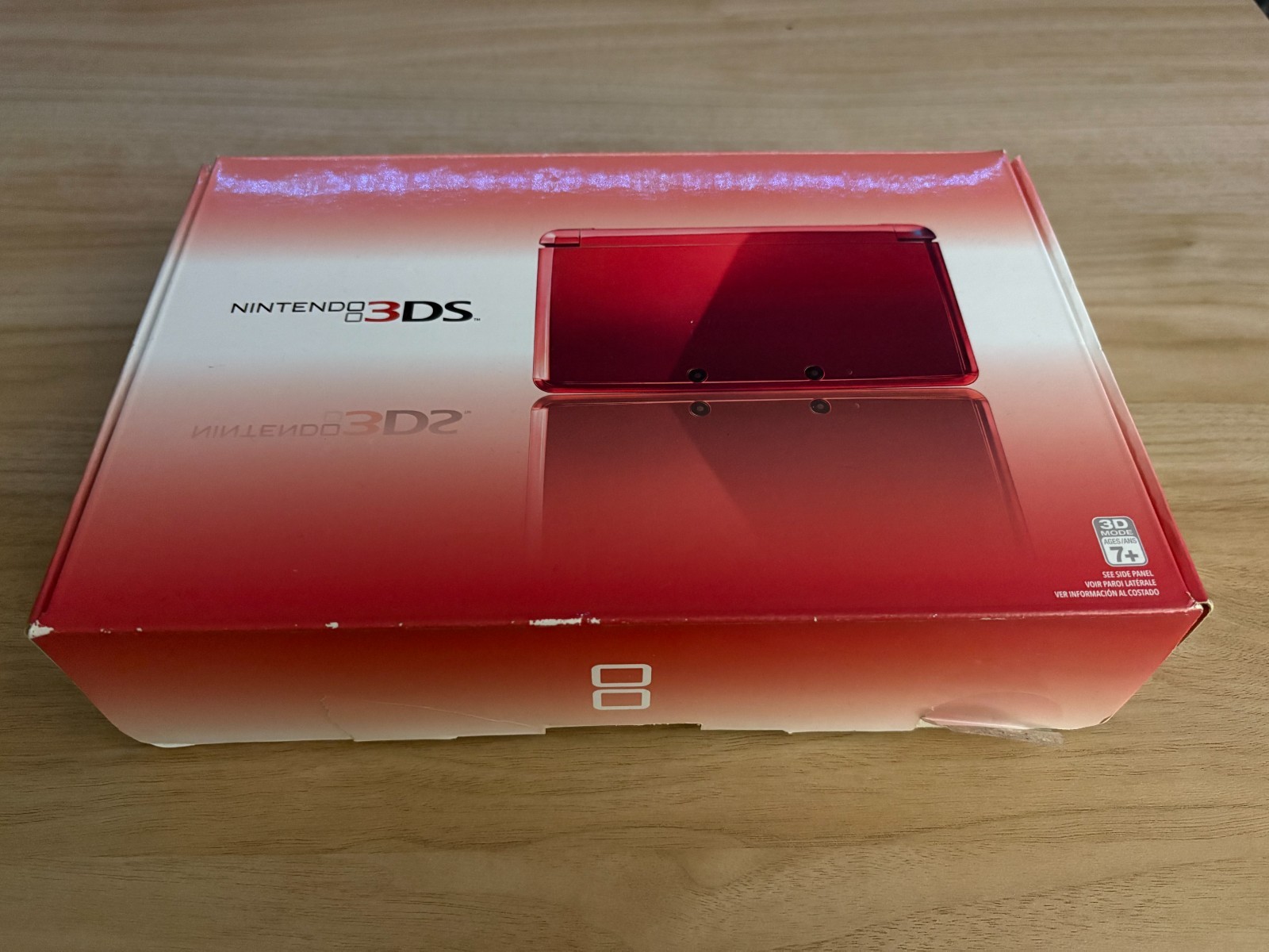 Nintendo 3DS Flame Red Console – In Box w/ Some Original Materials **READ DESC**