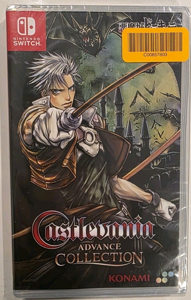 Castlevania Advance Collection: Circle of the Moon Dracula X Switch New Sealed