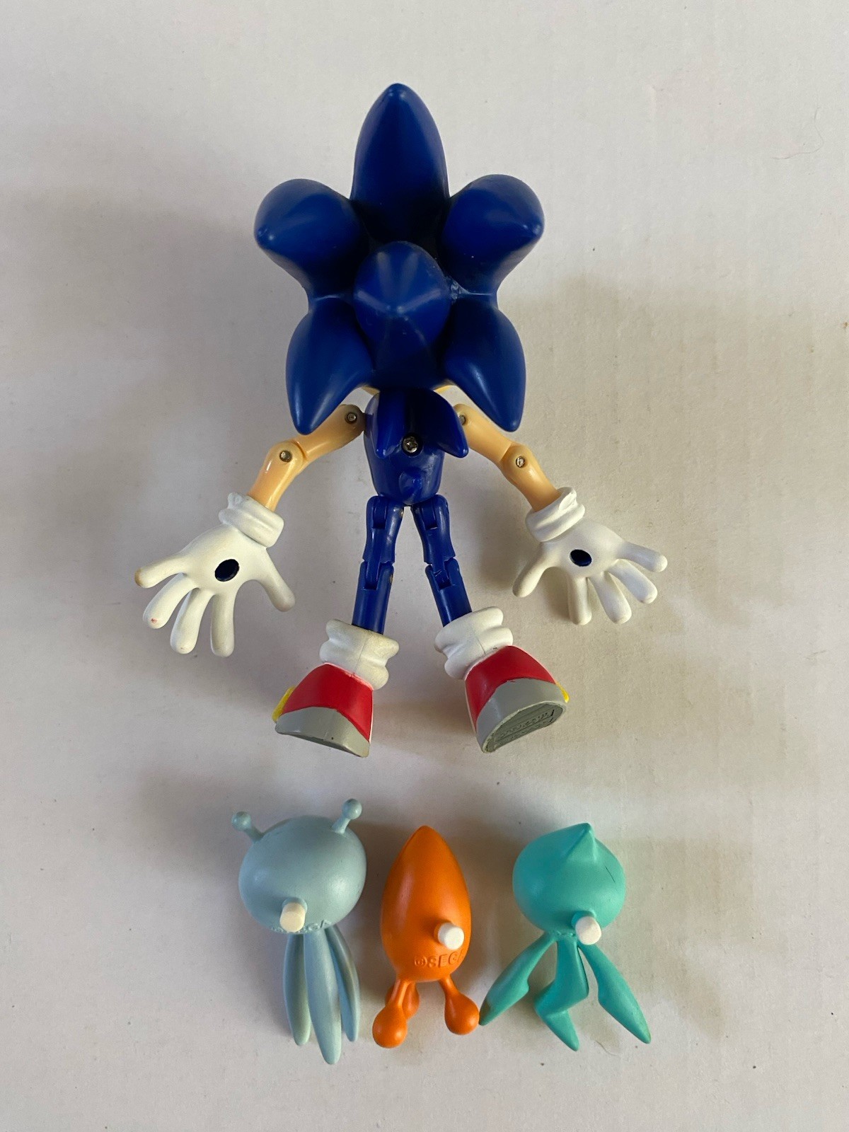 Sega SONIC COLOURS toy figure Jazwares Tomy 2010 Wii exclusive 3x WISPS colors