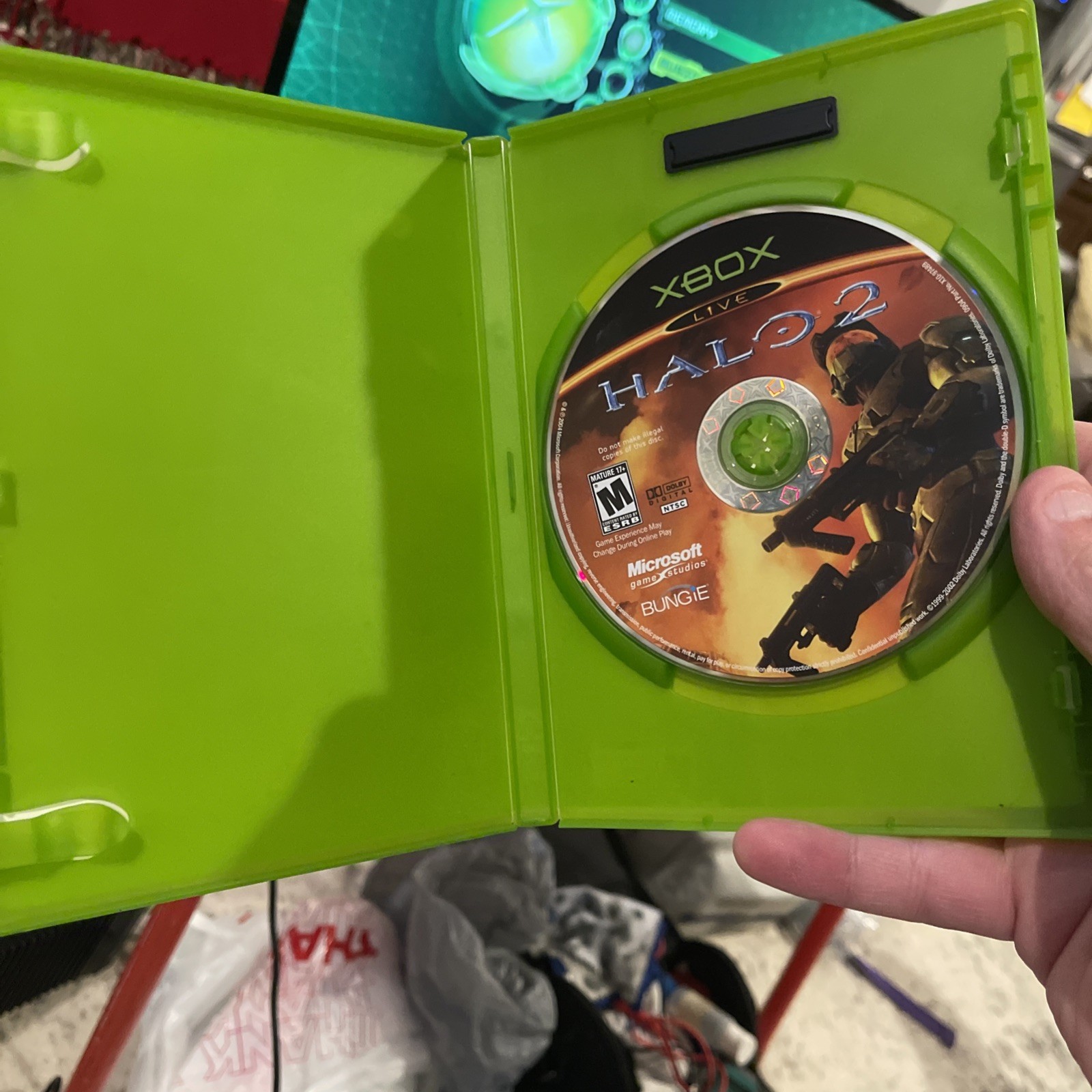 Halo 2 (Xbox, 2004) No Manual Water Dmg Cover Art – Game Tested Free Shipping