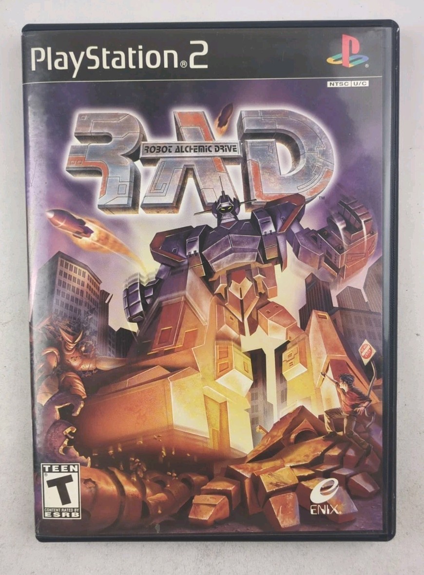 RAD Robot Alchemic Drive PS2 Complete CIB PRISTINE CONDITION W/Manual & Reg Card