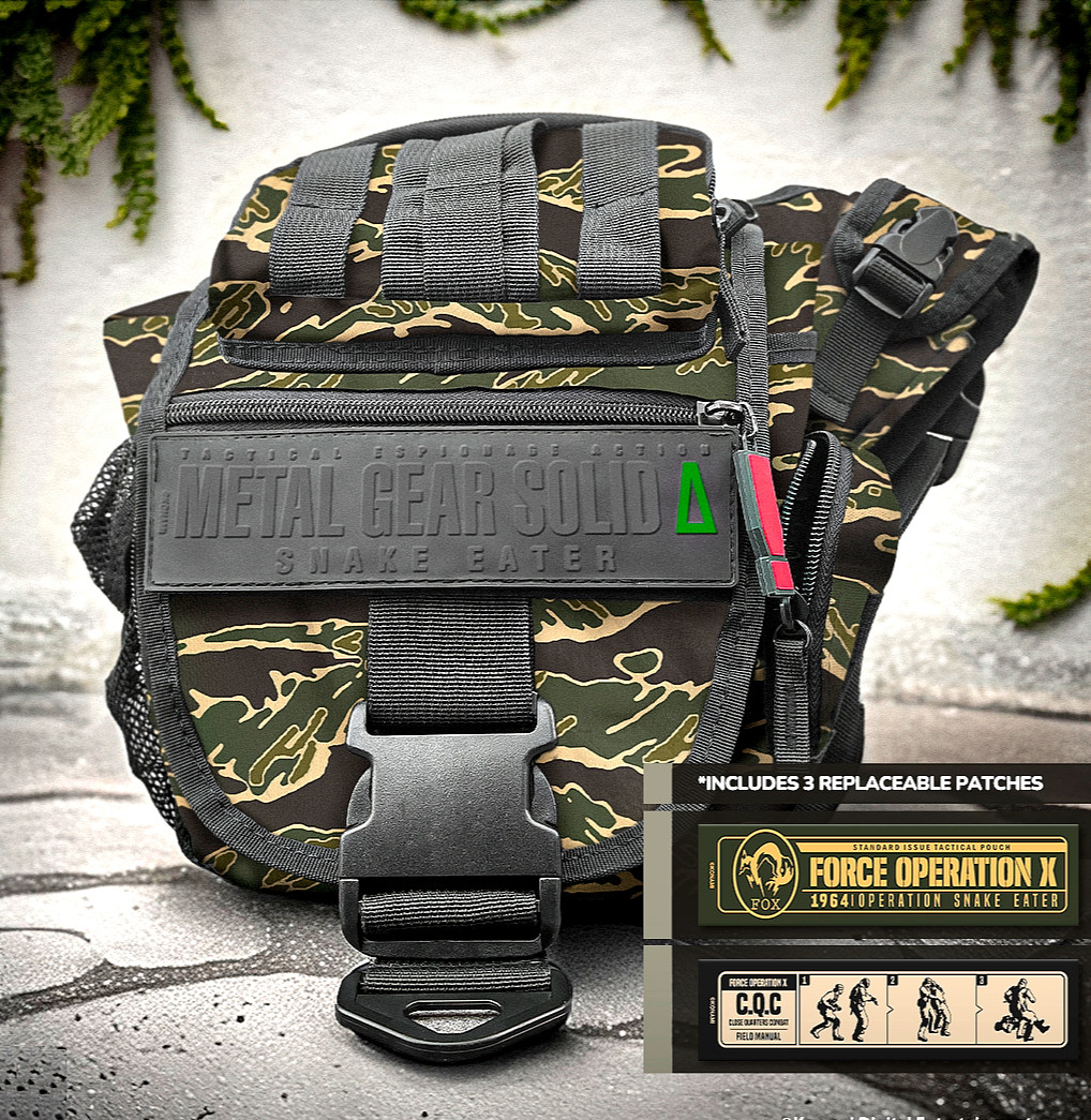 Metal Gear Solid Δ Snake Eater Konami Rare Exclusive Tactical Camo Satchel Bag
