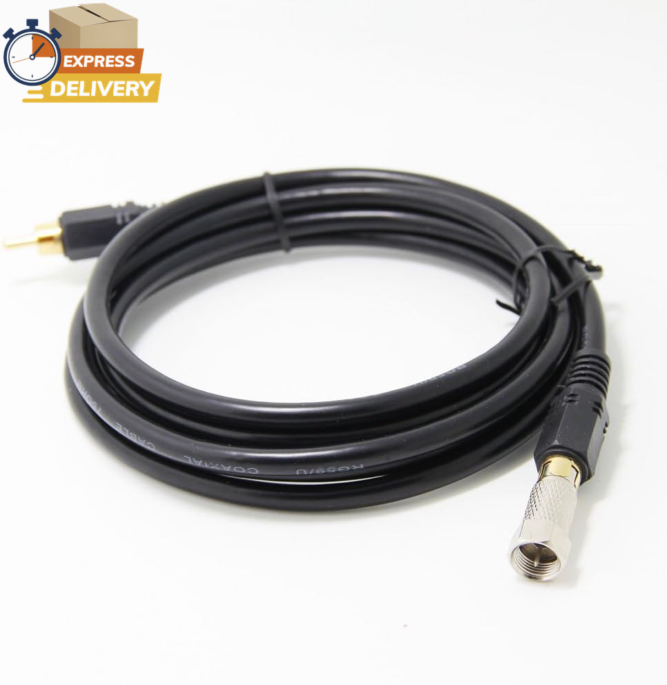 RCA Video Cable with RF TV Connector for Atari 2600 Jr 7800 Colecovision 👌