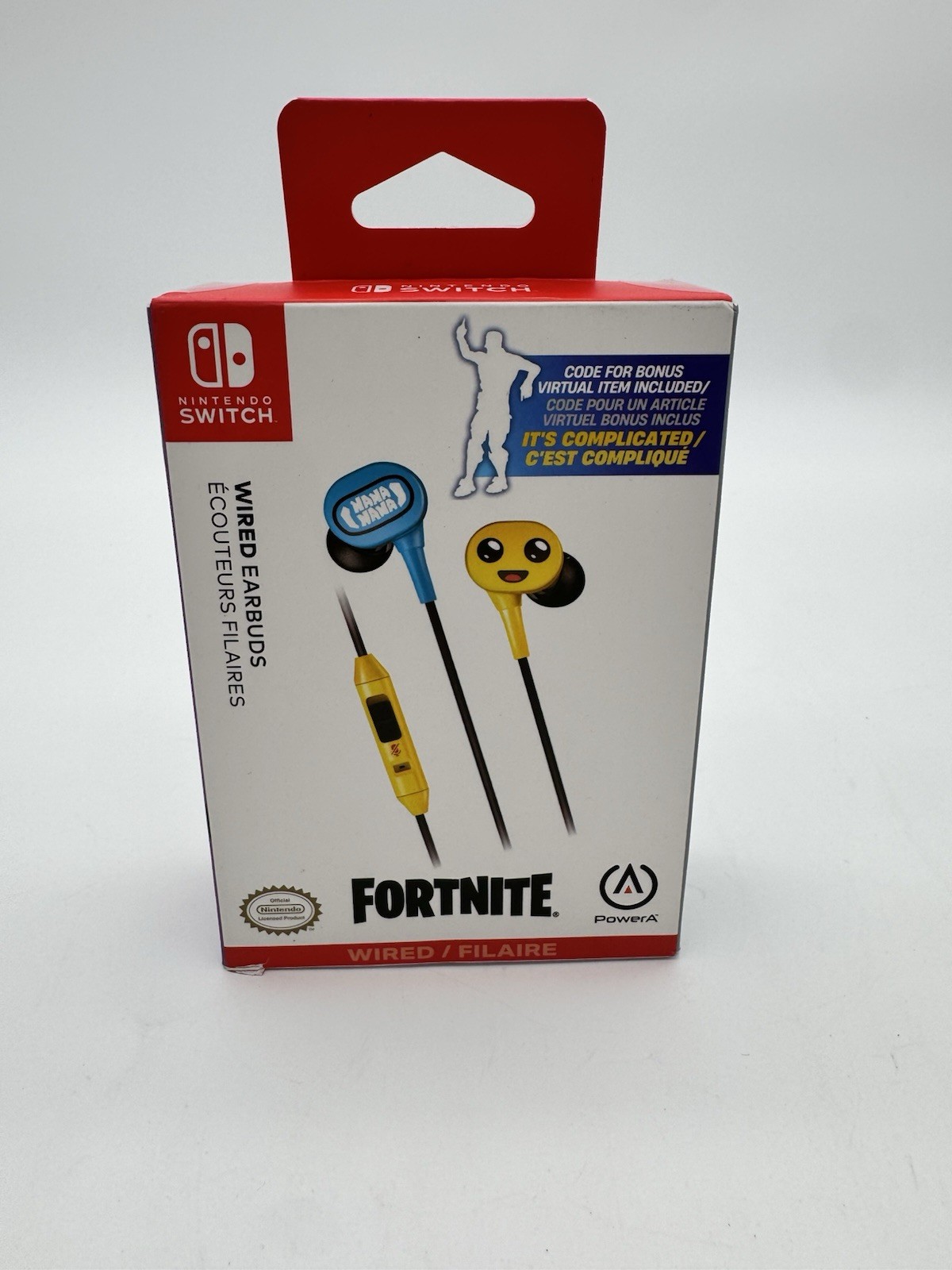 PowerA Fortnite Peely Wired Earbuds Nintendo Switch “New In Box” “NO CODE”