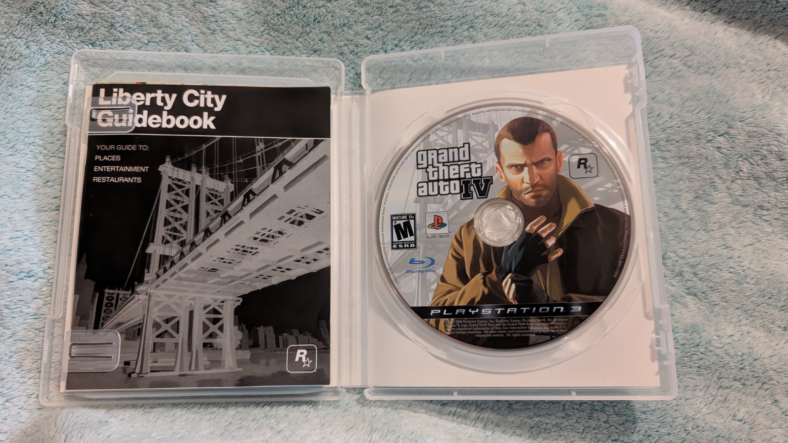 Rockstar Games Grand Theft Auto IV PlayStation 3 2008 Map & Manual Included