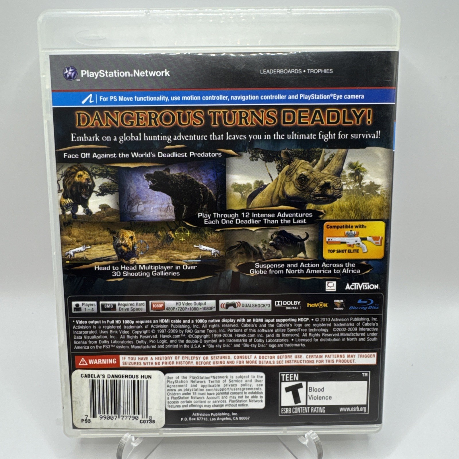 Cabelas Dangerous Hunts 2011 – Playstation 3 – PS3 – No Manual