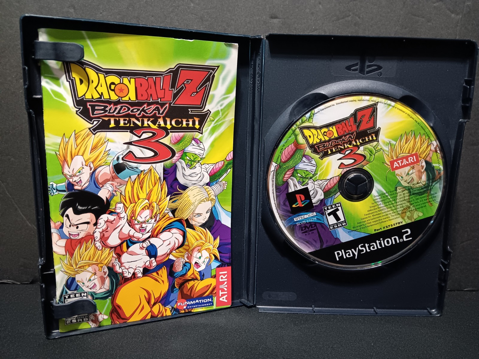 Dragon Ball Z: Budokai Tenkaichi 3 Sony PlayStation 2, 2007 Disc & Manual Tested