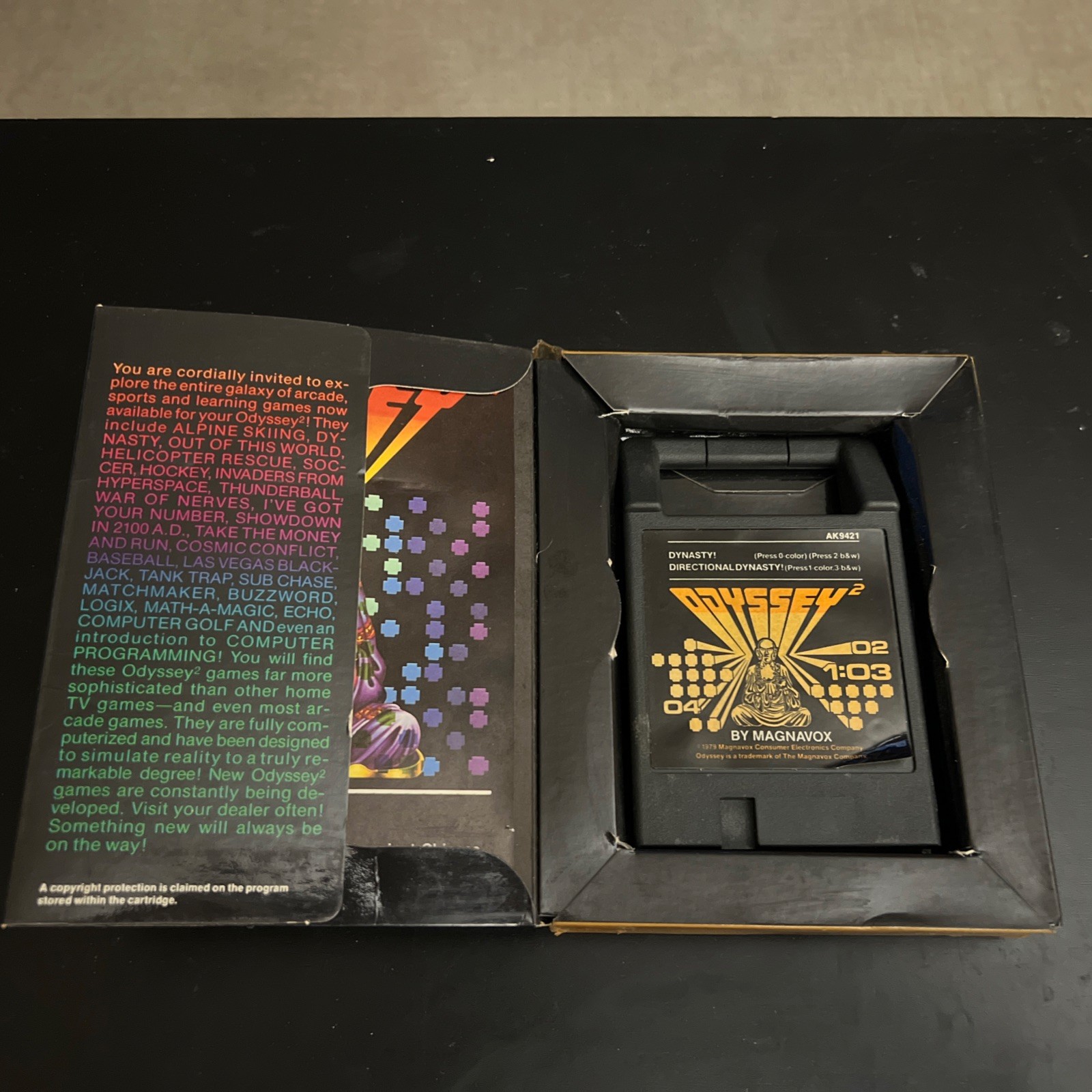Dynasty! Magnavox Odyssey 2 1979 Complete W/ Manual